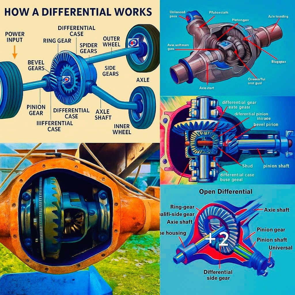 𝐀𝐔𝐓𝐎 𝐓𝐄𝐂𝐇𝐍𝐈𝐗 | The image displays an open differential, a crucial ...