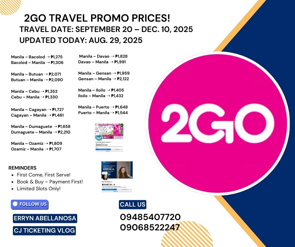 2GO TRAVEL PROMO | 🎄 BER Months is Coming | Facebook