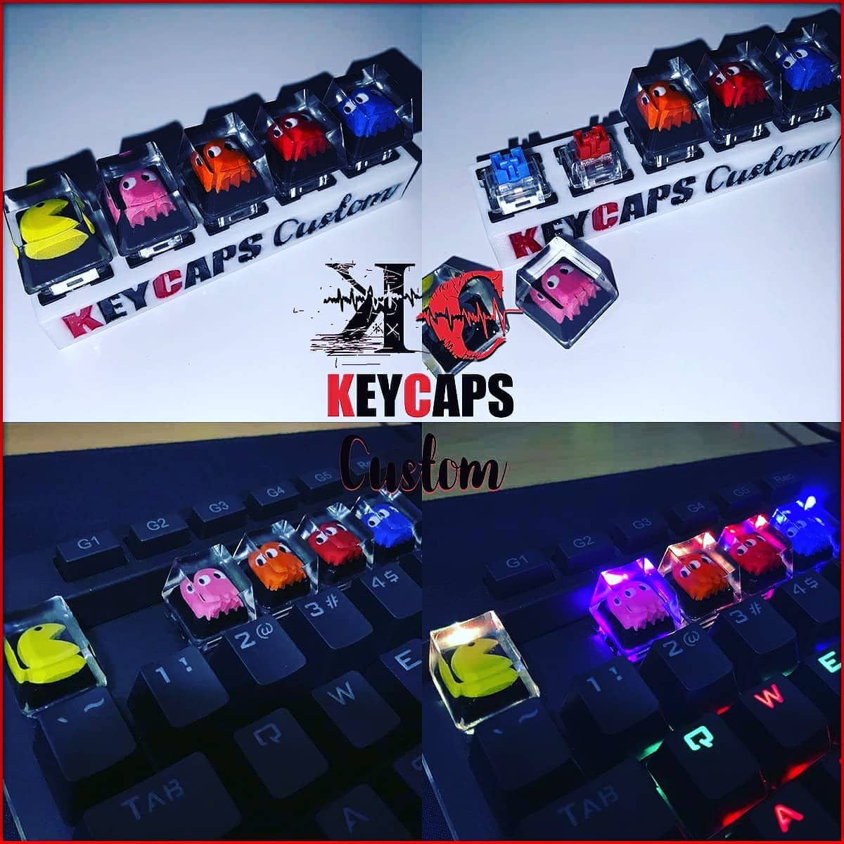 KC Custom - Set Keycaps Pac-Man Resina UV - Pintado a mano... | Facebook