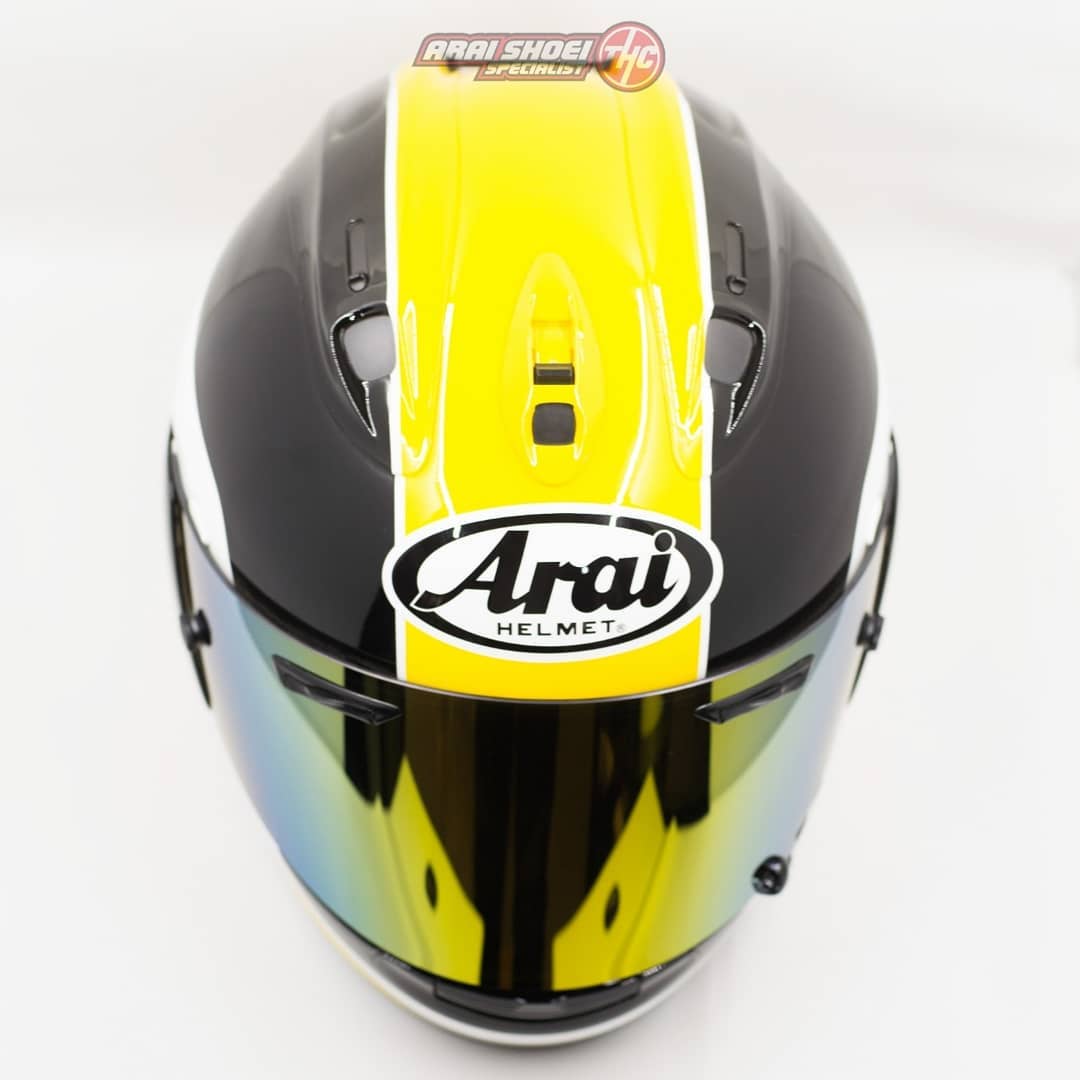 ARAI TAIRA YELLOW SIGNATURE If Japan Rider had a legend it will be