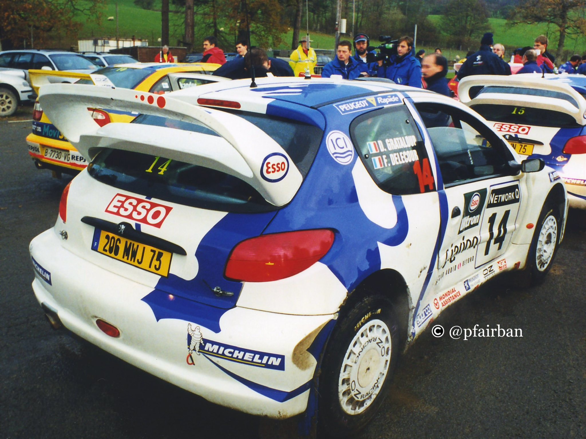 Miniature Peugeot 206 WRC Tour De Corse 1999 - Délecour/Grateloup - Jadi Neuf