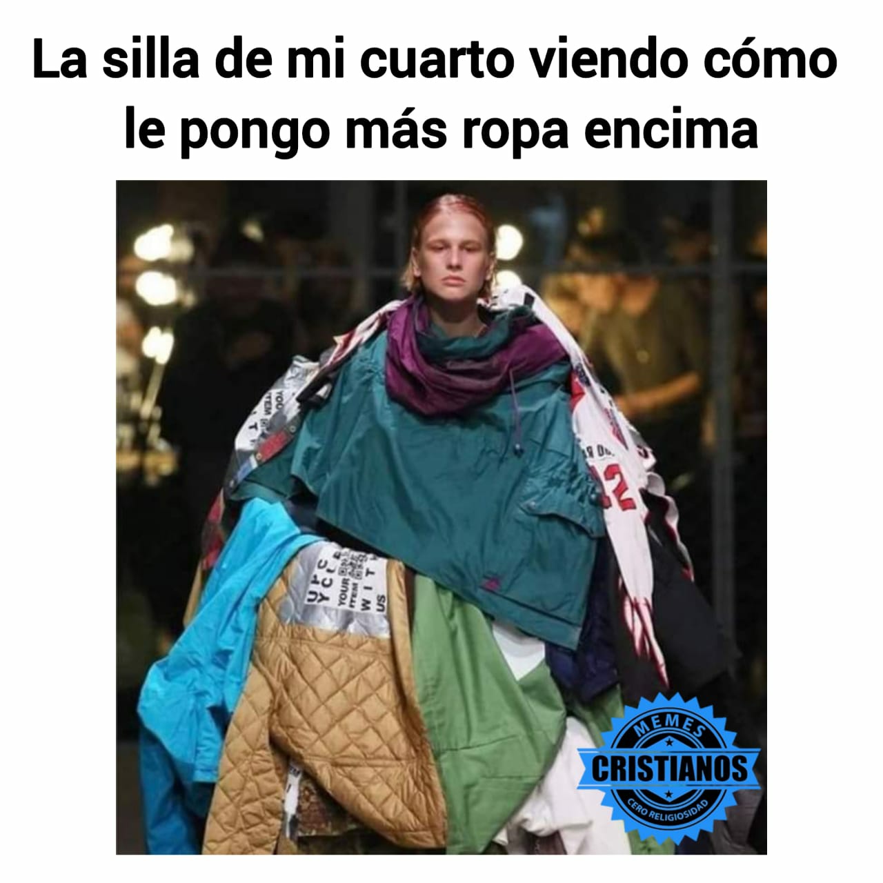 La pereza de doblar ropa. 🤣... - Memes Cristianos Oficial | Facebook