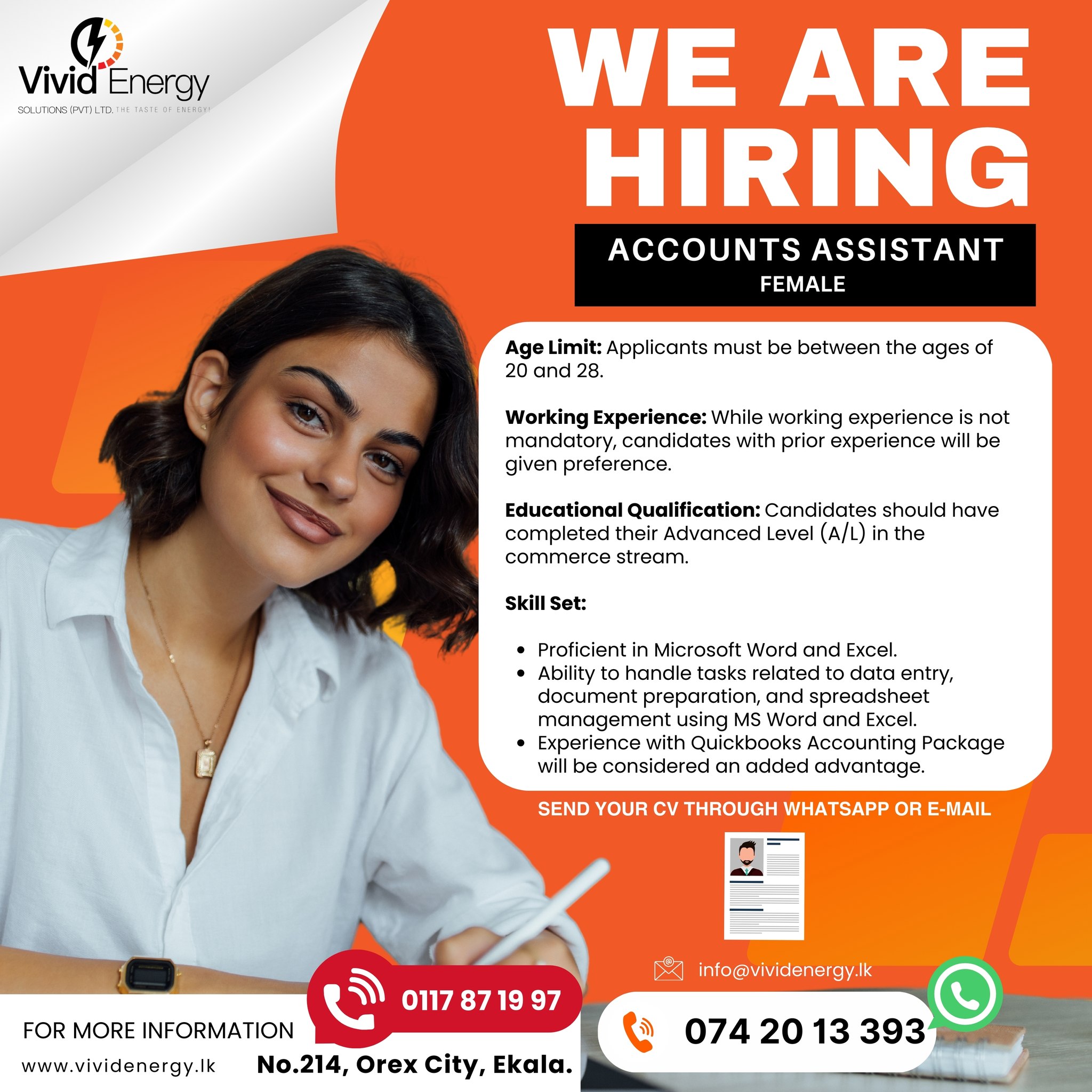 Join Our Team: Accounts... - Vivid Energy Solutions Pvt Ltd | Facebook