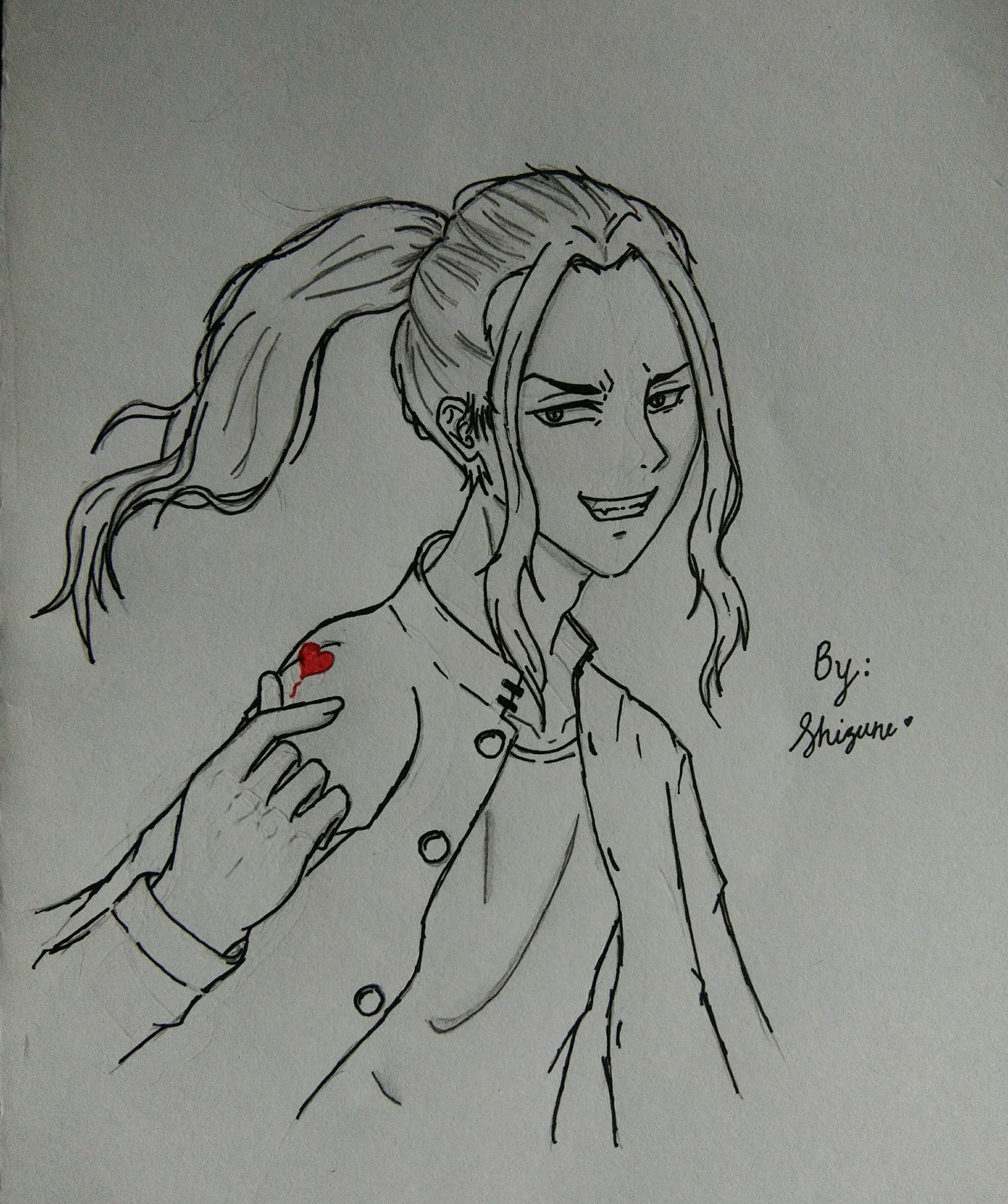 My attempt at drawing Baji Keisuke from Tokyo Revengers