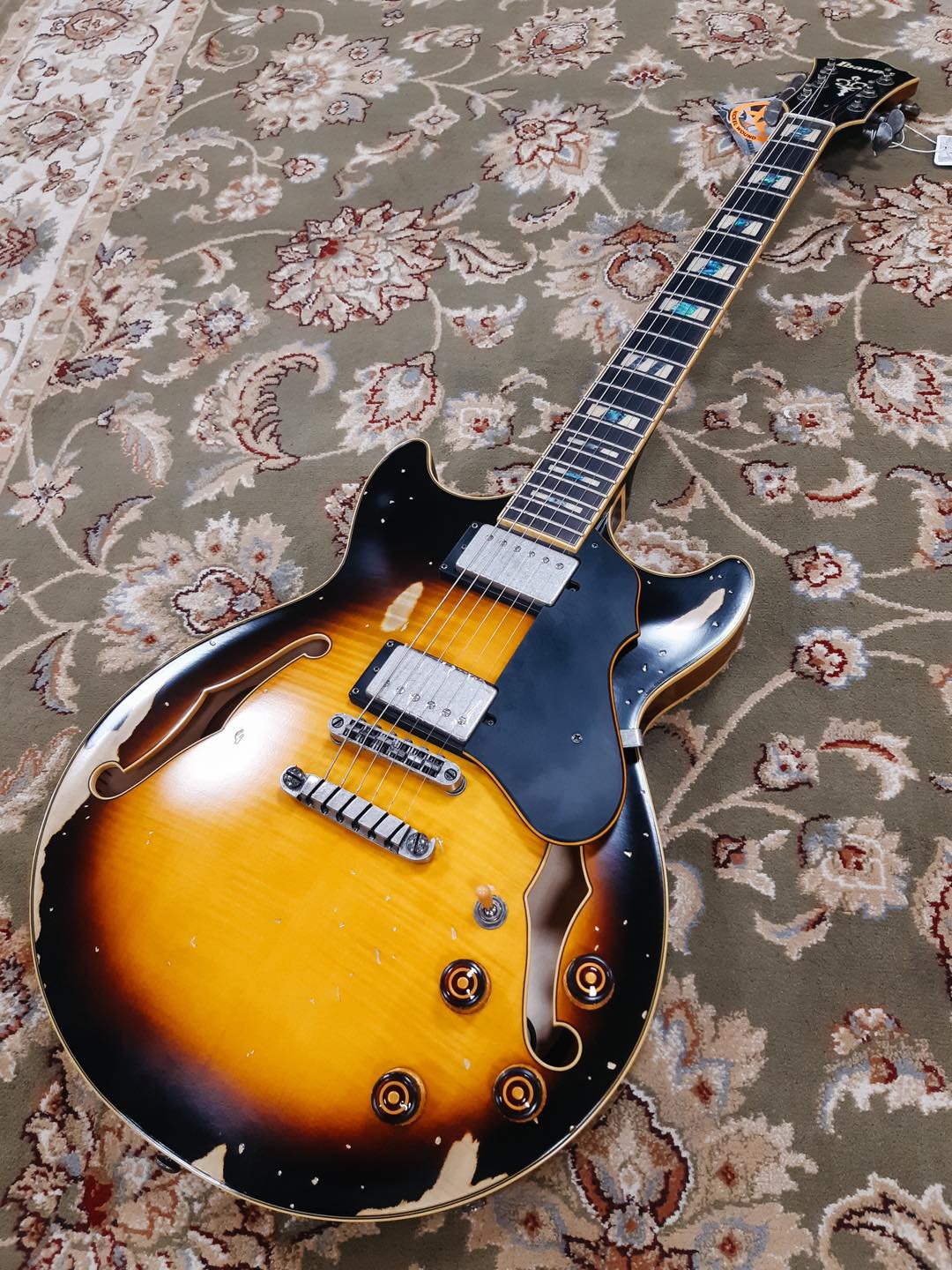Rare gem. This Ibanez Guitars 45th Anniversary TS808's sapphire