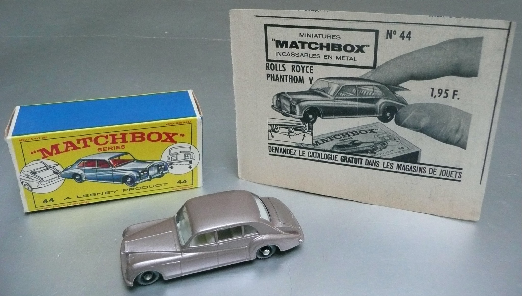 Matchbox 44 Rolls-Royce Phantom V with Tomica Phantom VI