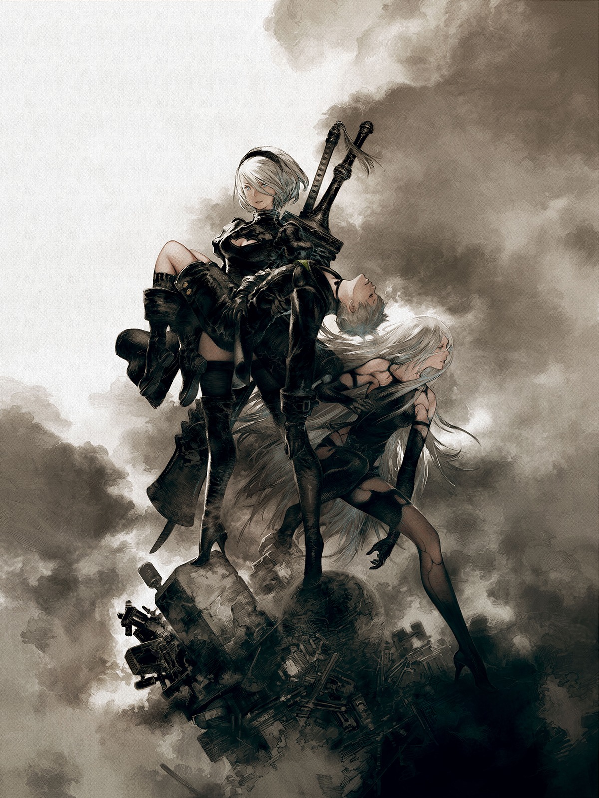 NieR: Automata 5th anniversary artwork by Kazuma Koda -