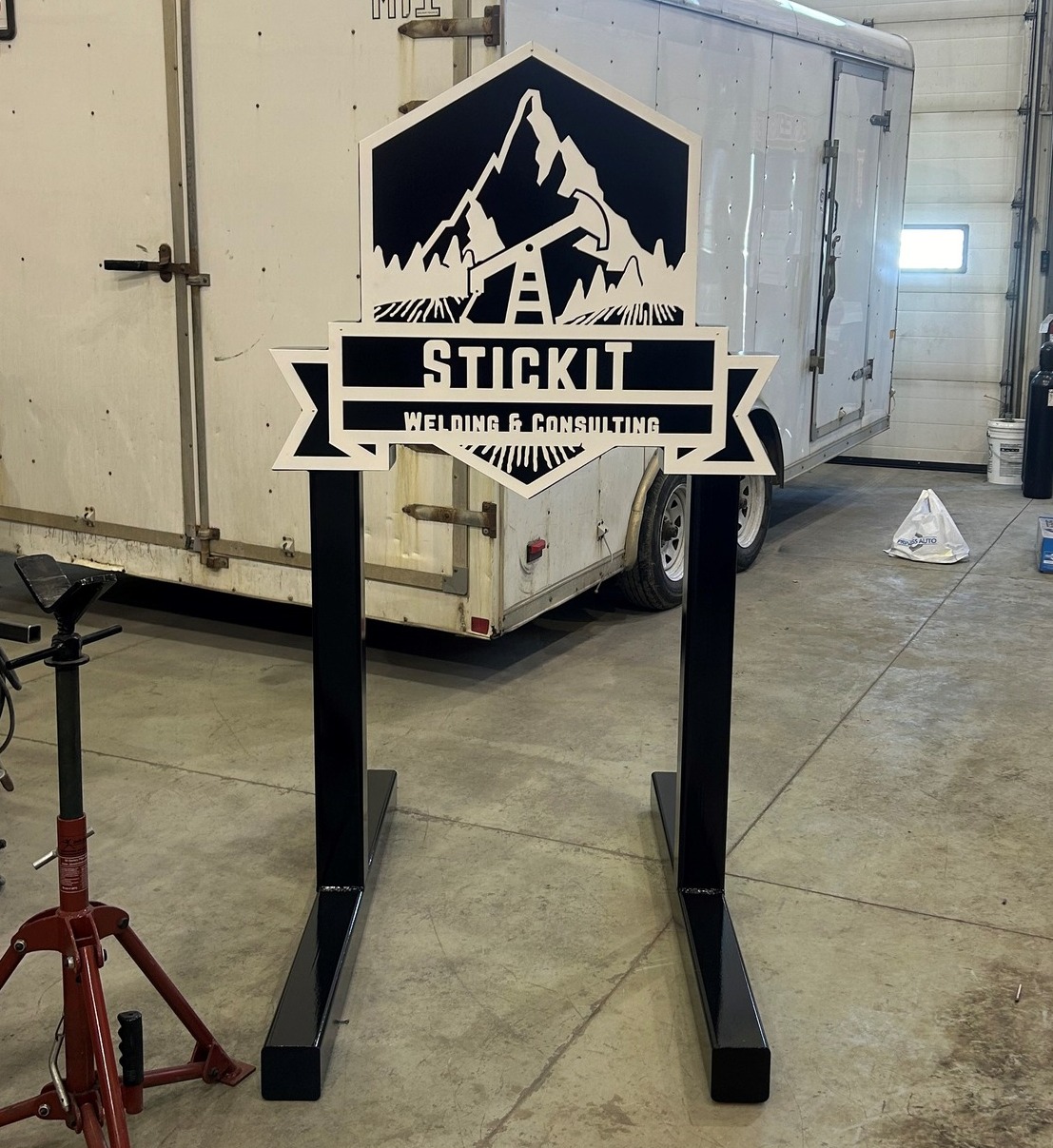 Stickit - Check out our custom-built sign, fresh off the plasma table ...