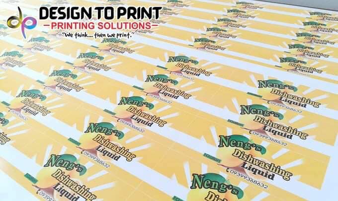 Design to Print - Product label layout and sticker...