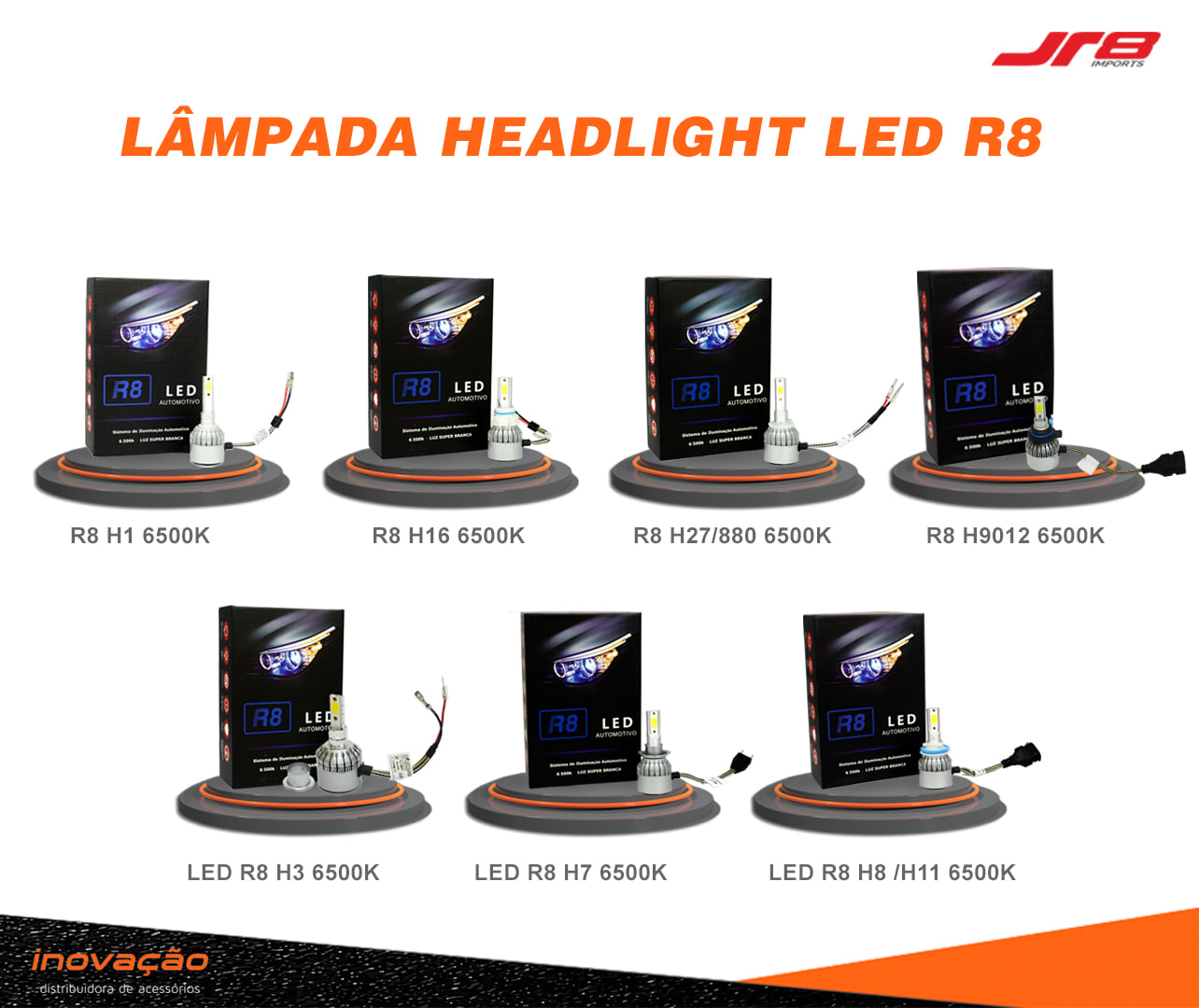As lâmpadas de LED R8 operam em... - Inovação Distribuidora