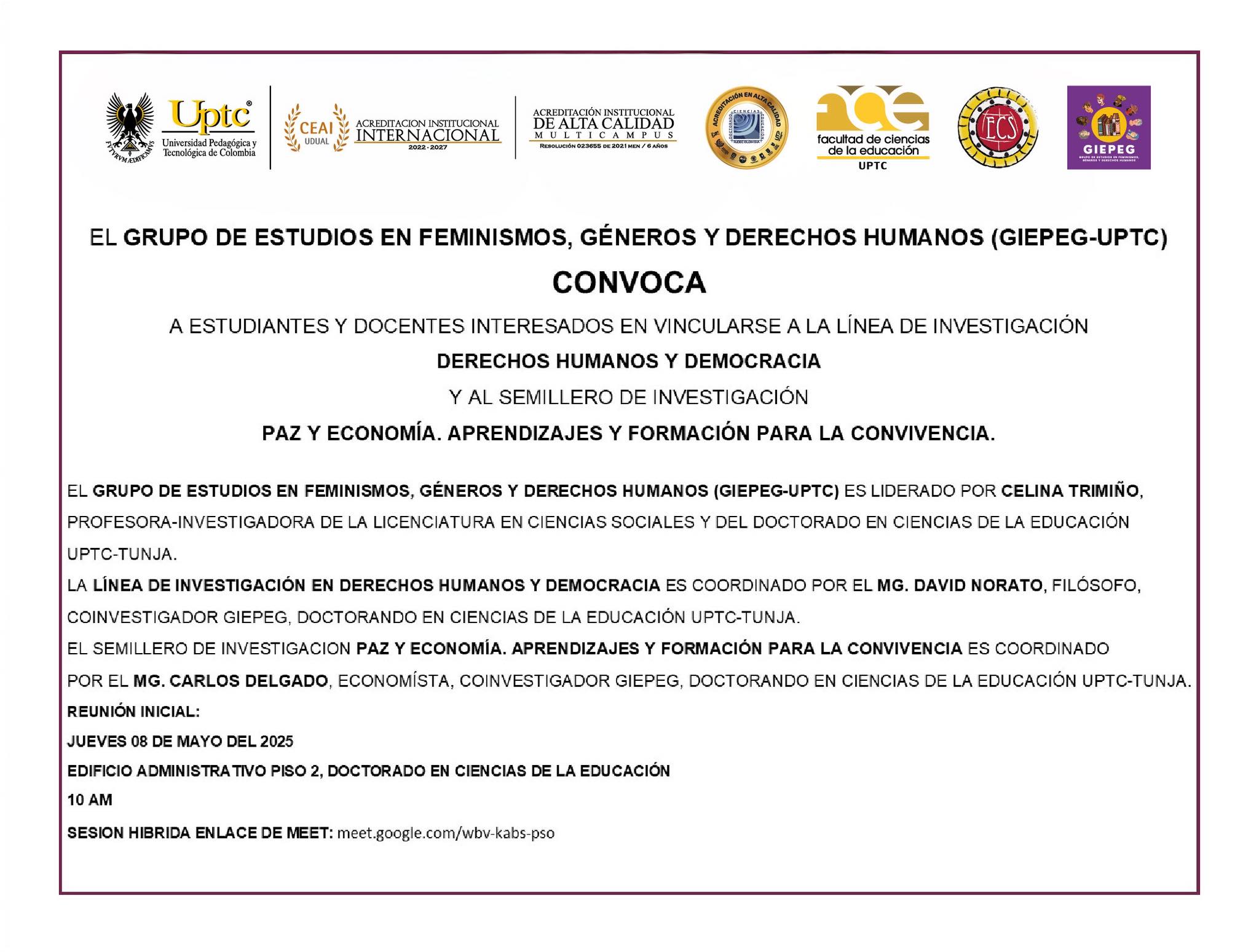Doctorado en Ciencias de la Educación UPTC