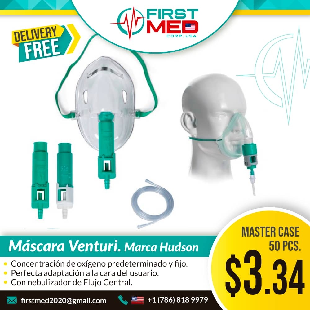 First Med Corp - 🔹️Máscara de Oxígeno Ventury. Marca... | Facebook