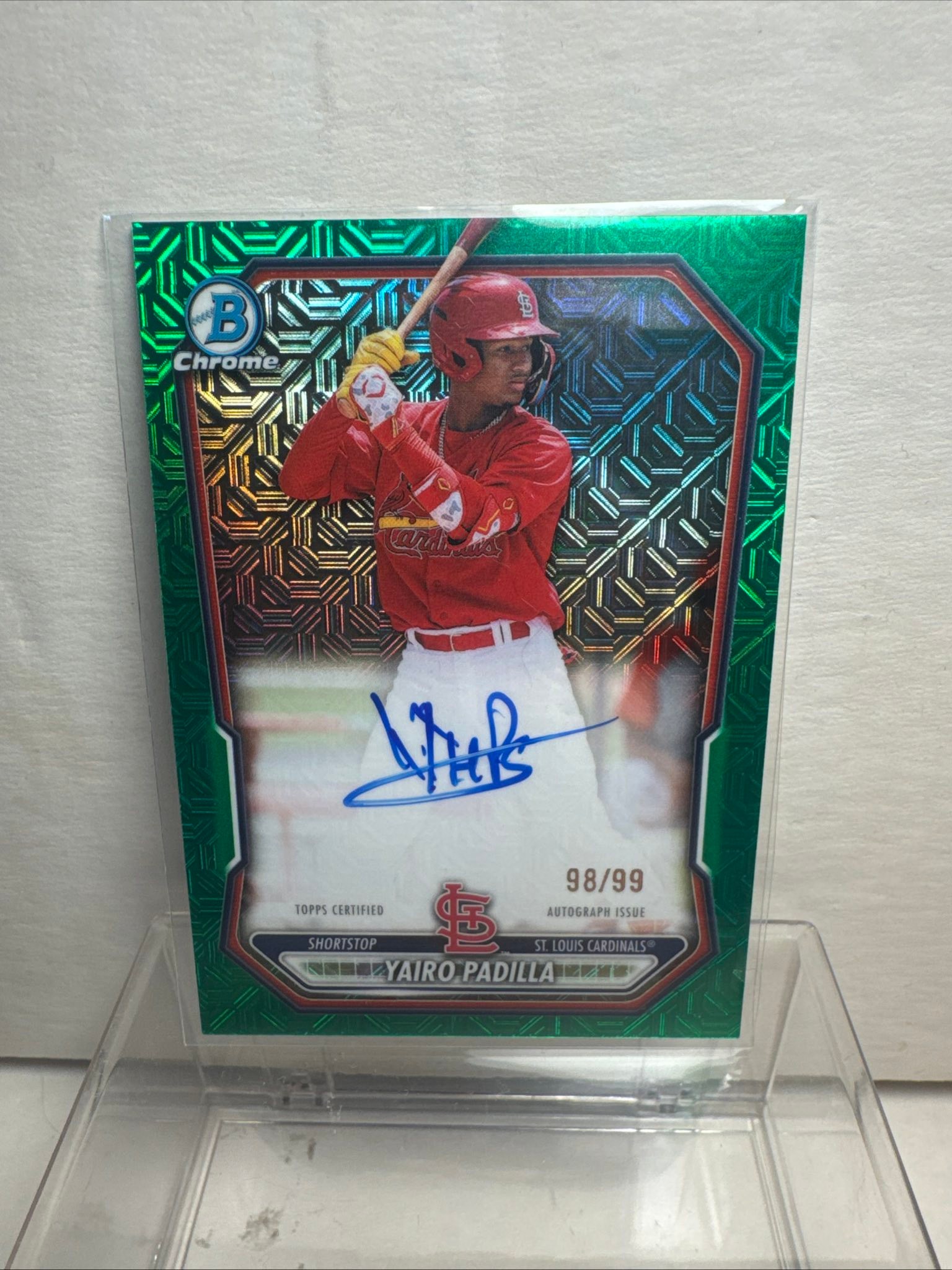 2026 Bowman Chrome Prospect Auto Yairo Padilla and Aaron Judge cards
