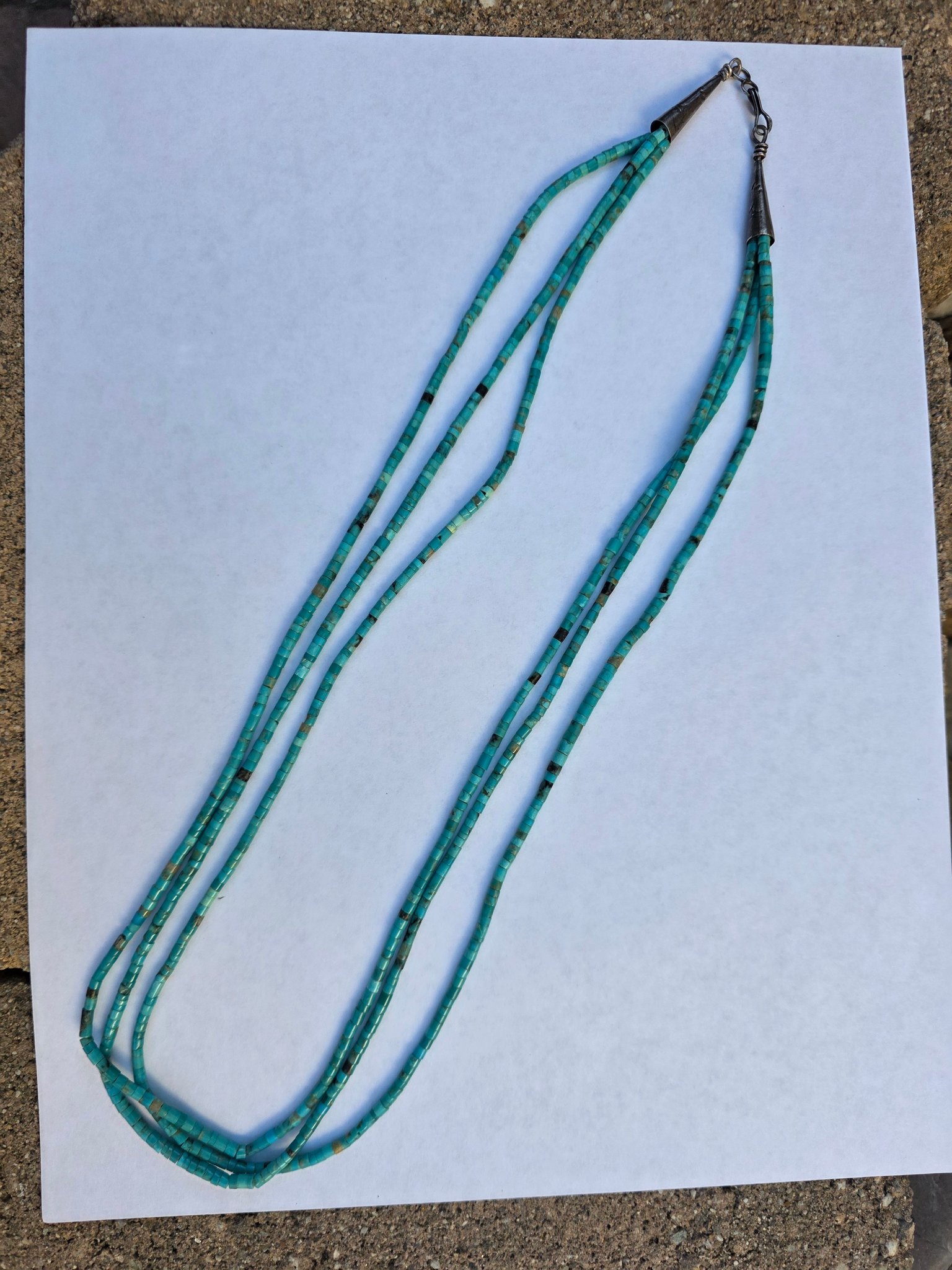 What are the beads in this Navajo John Nelson necklace?