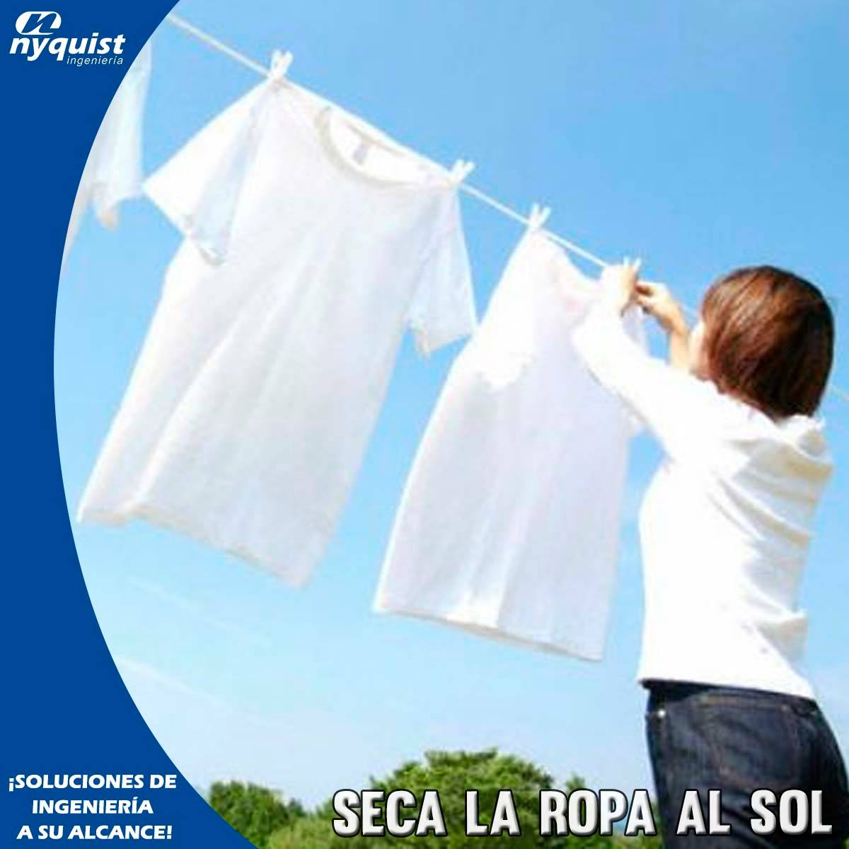 Secar la ropa al sol no es solamente... - Nyquist Ingenieria