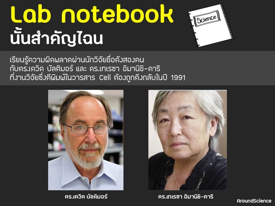 AroundScience - Lab notebook หรือสมุดโน้ตแล็บนั้นสำคัญไฉน... | Facebook