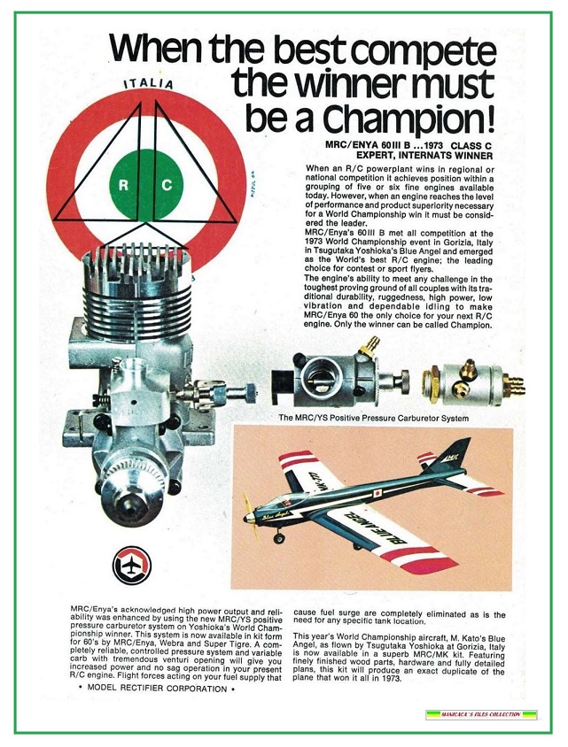 What is the nut size for Enya 60-III model 7033 engine?
