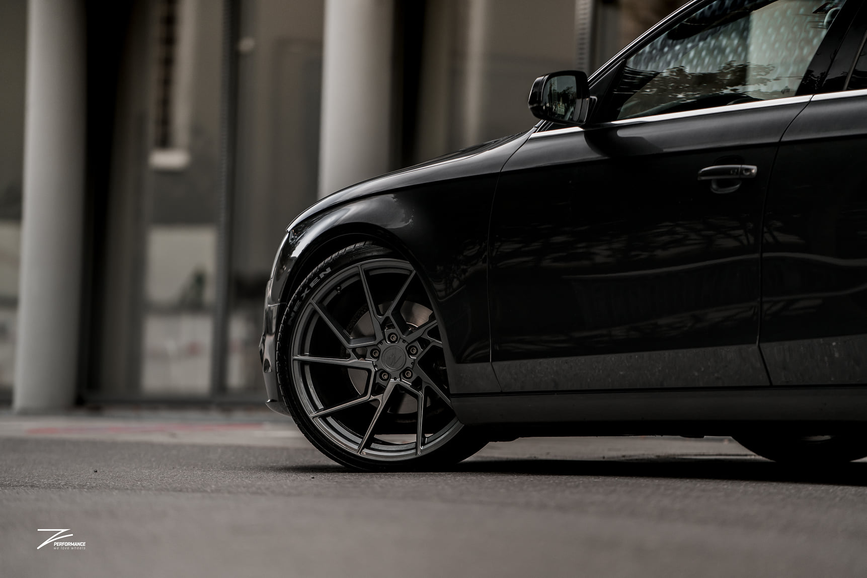 FROGGISH AUDI A4 on ZP4.1 | Deep Concave in Sparkling Silver Wheel