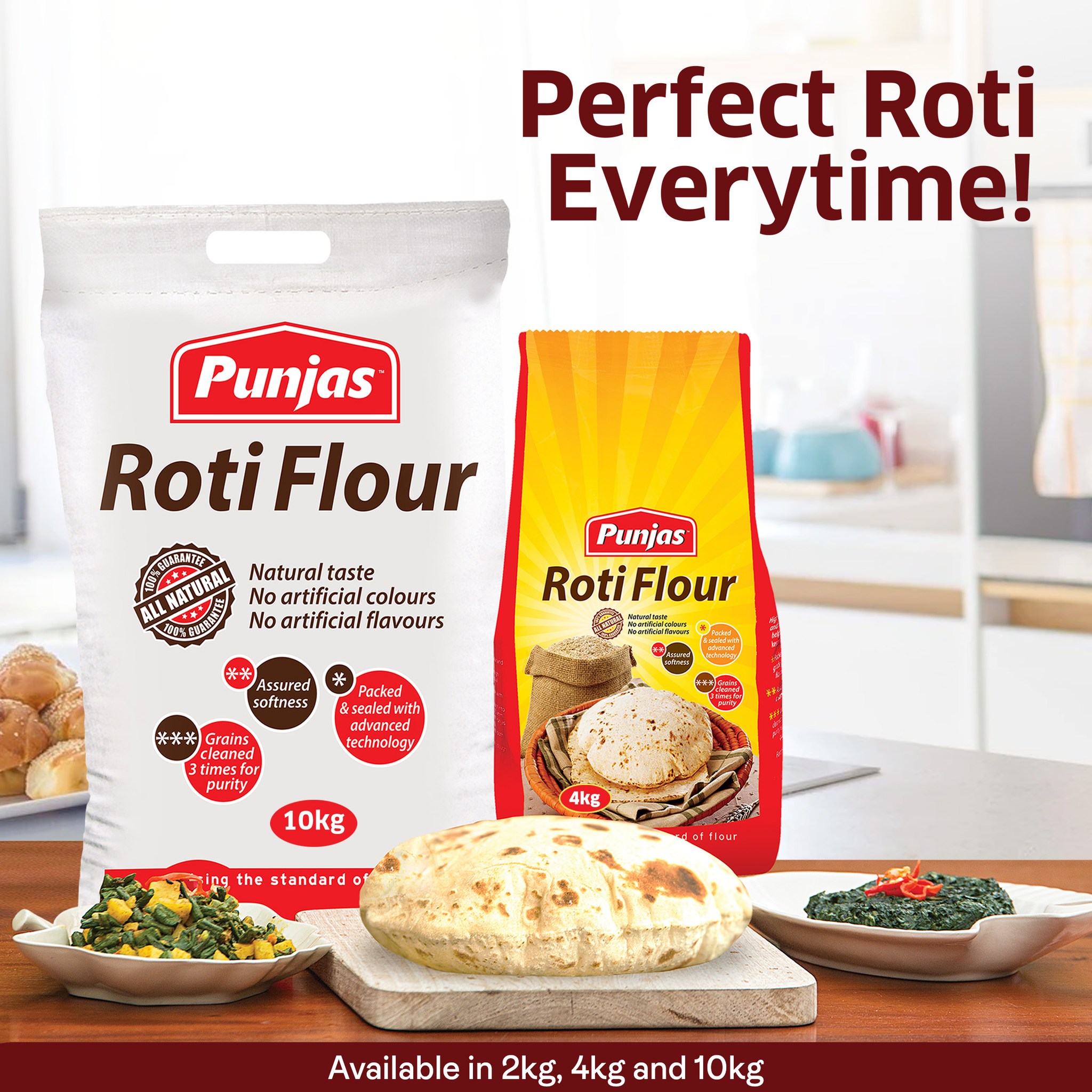 Punjas - Make soft roti's every day using Punjas Roti Flour and enjoy ...