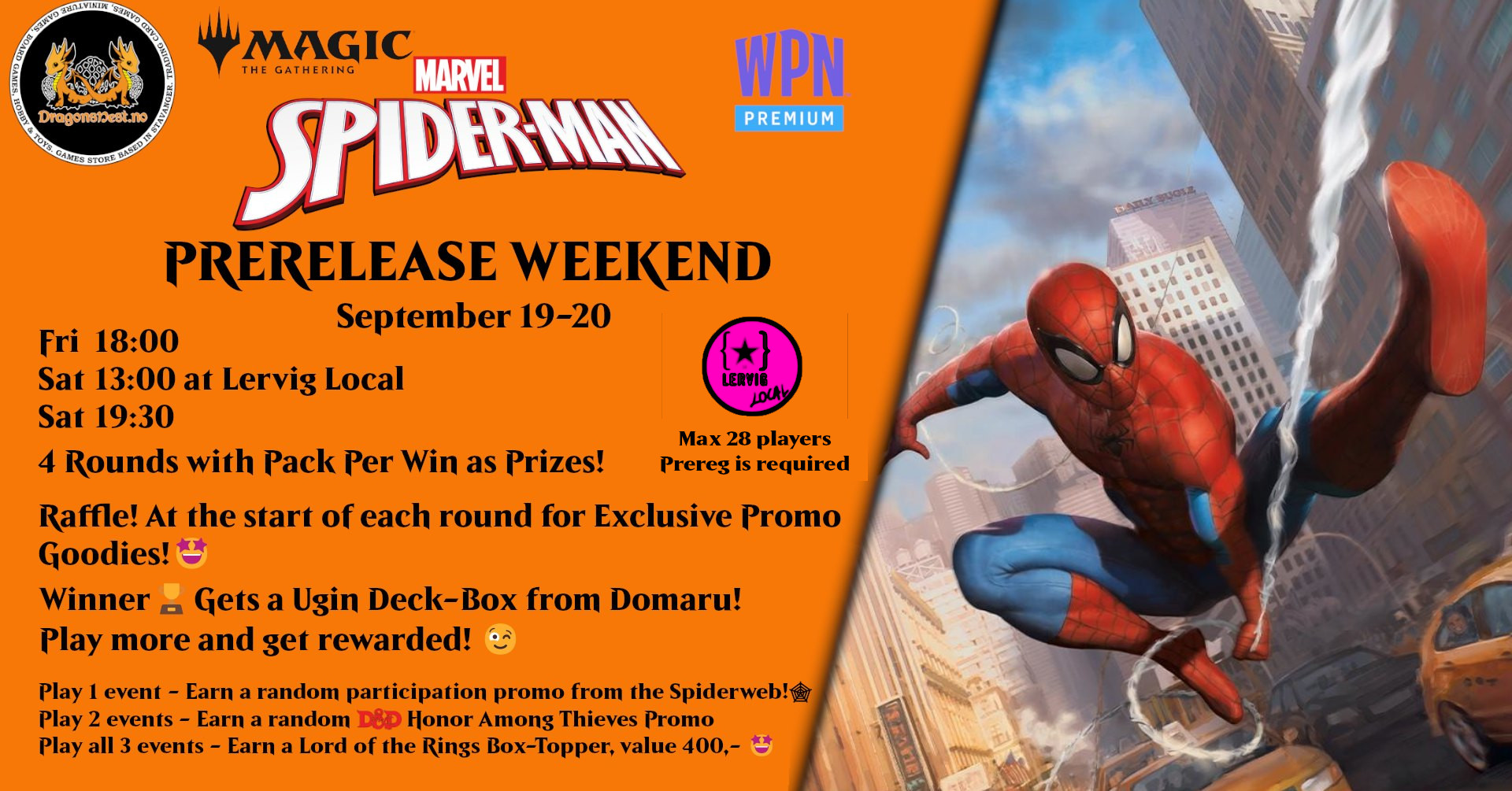Magic x Marvel's Spider-Man Prerelease Weekend🕸️🐲🕸️