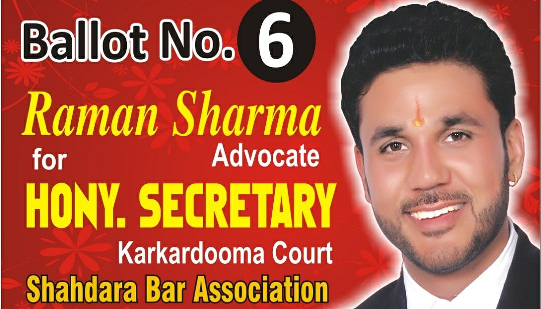 Advocate Raman Sharma For Hony. Secretary