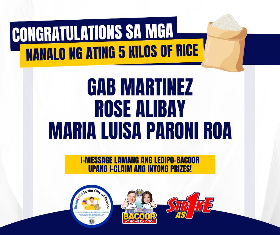 Congratulations po sa mga nanalo sa ating pa #giveaway ng bigas! Maaari ...