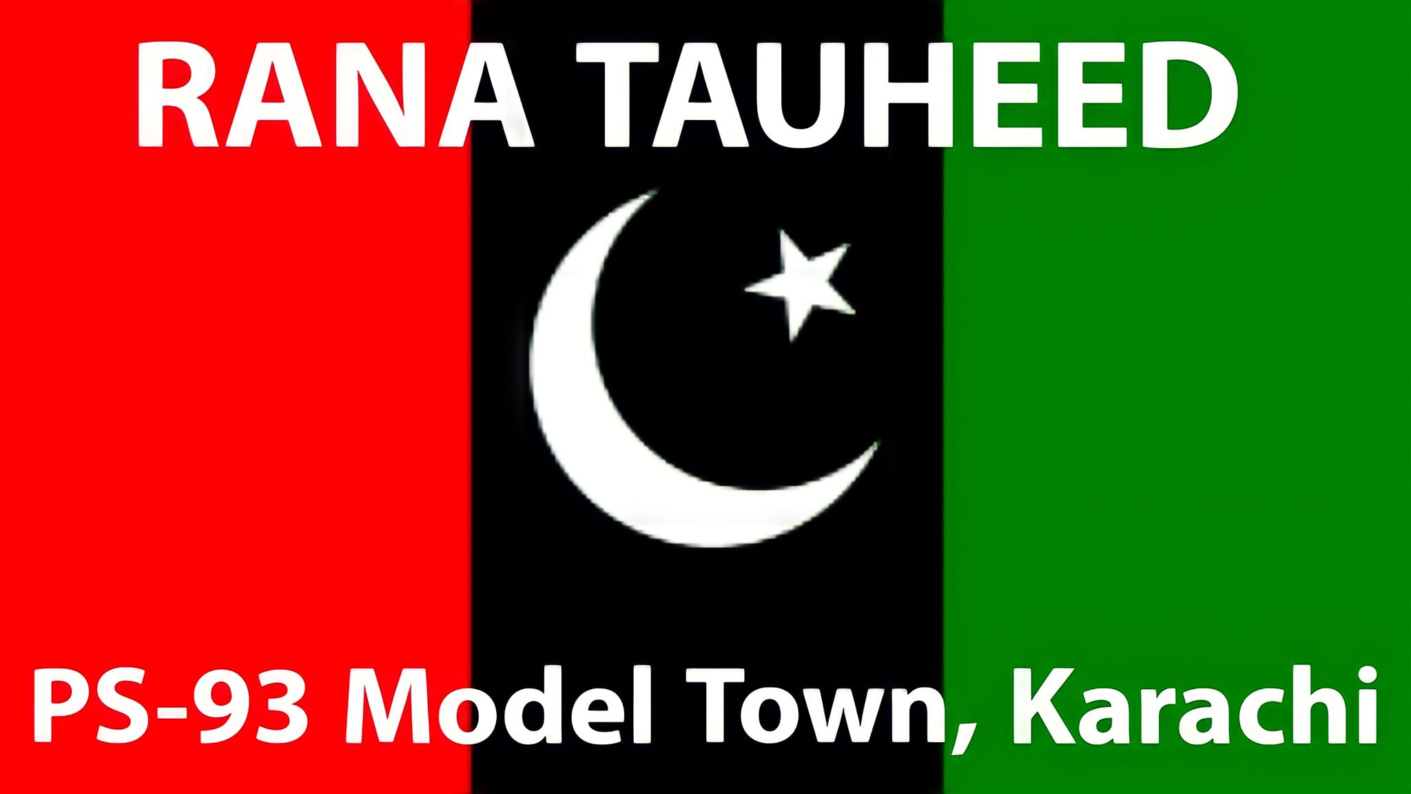 Tauheed Rana PS 93-121 NA 239 PPP Model Colony karachi
