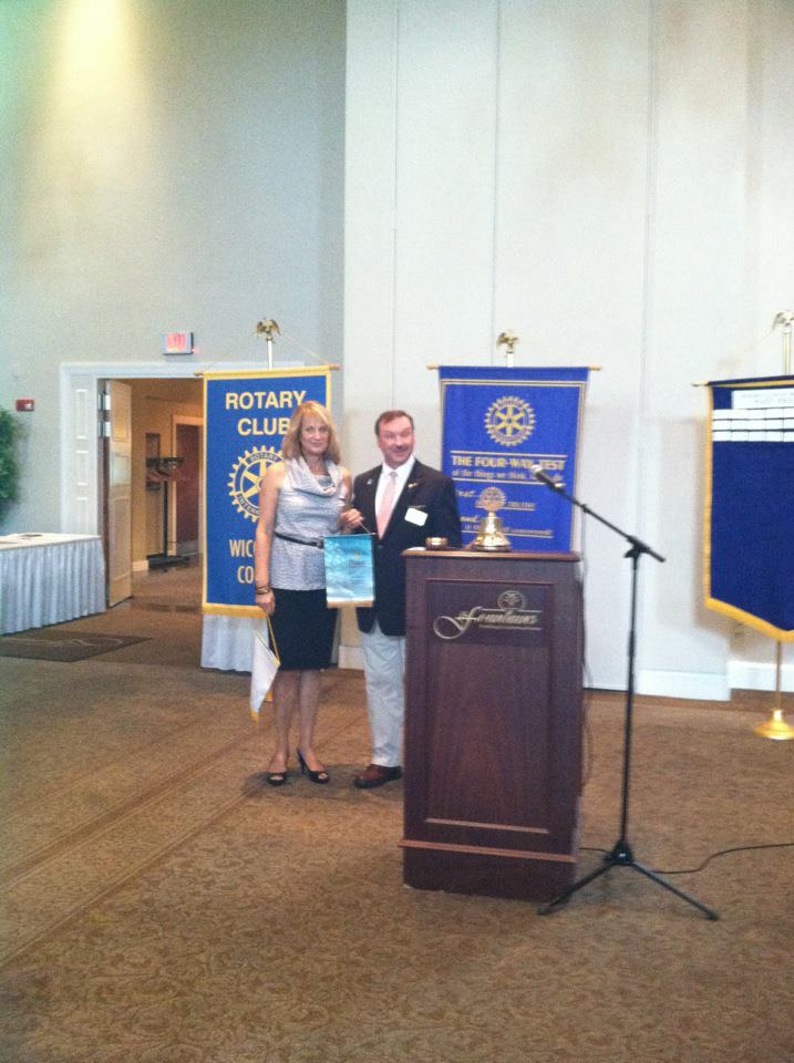 Rotary - Rotary Club's President Carol Wright and Jim Roney, District ...