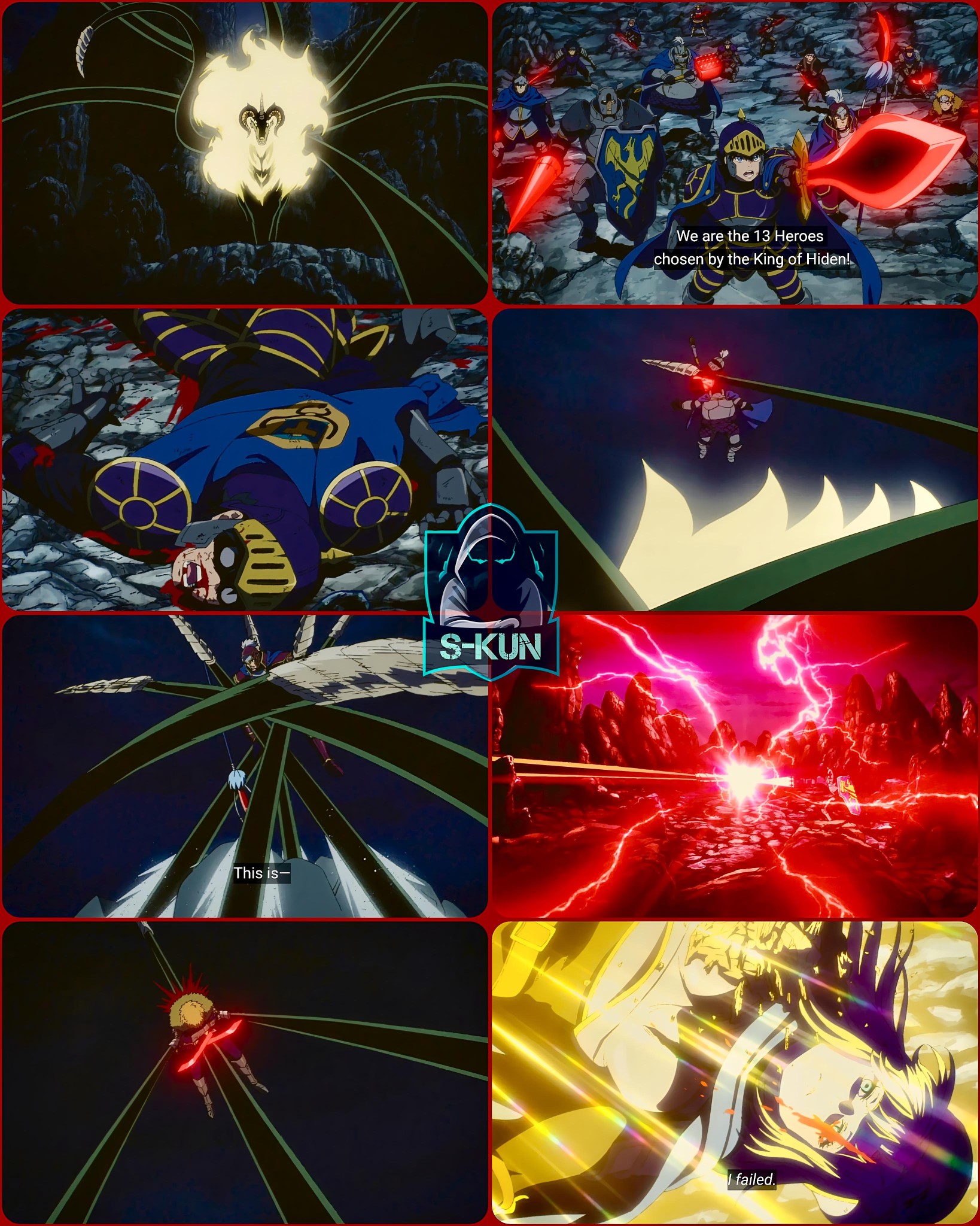 King Hidens 13 Heroes Vs Clevatess 💀 #anime #viral #Clevatess