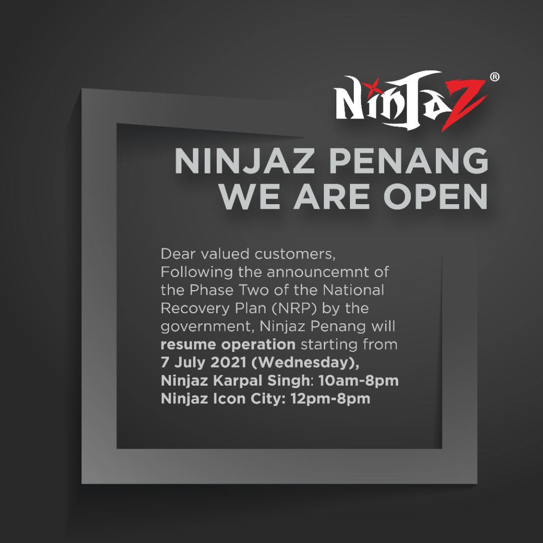 Ninjaz - Hello Penang! WE ARE BACK! 🤗 Good news to all...