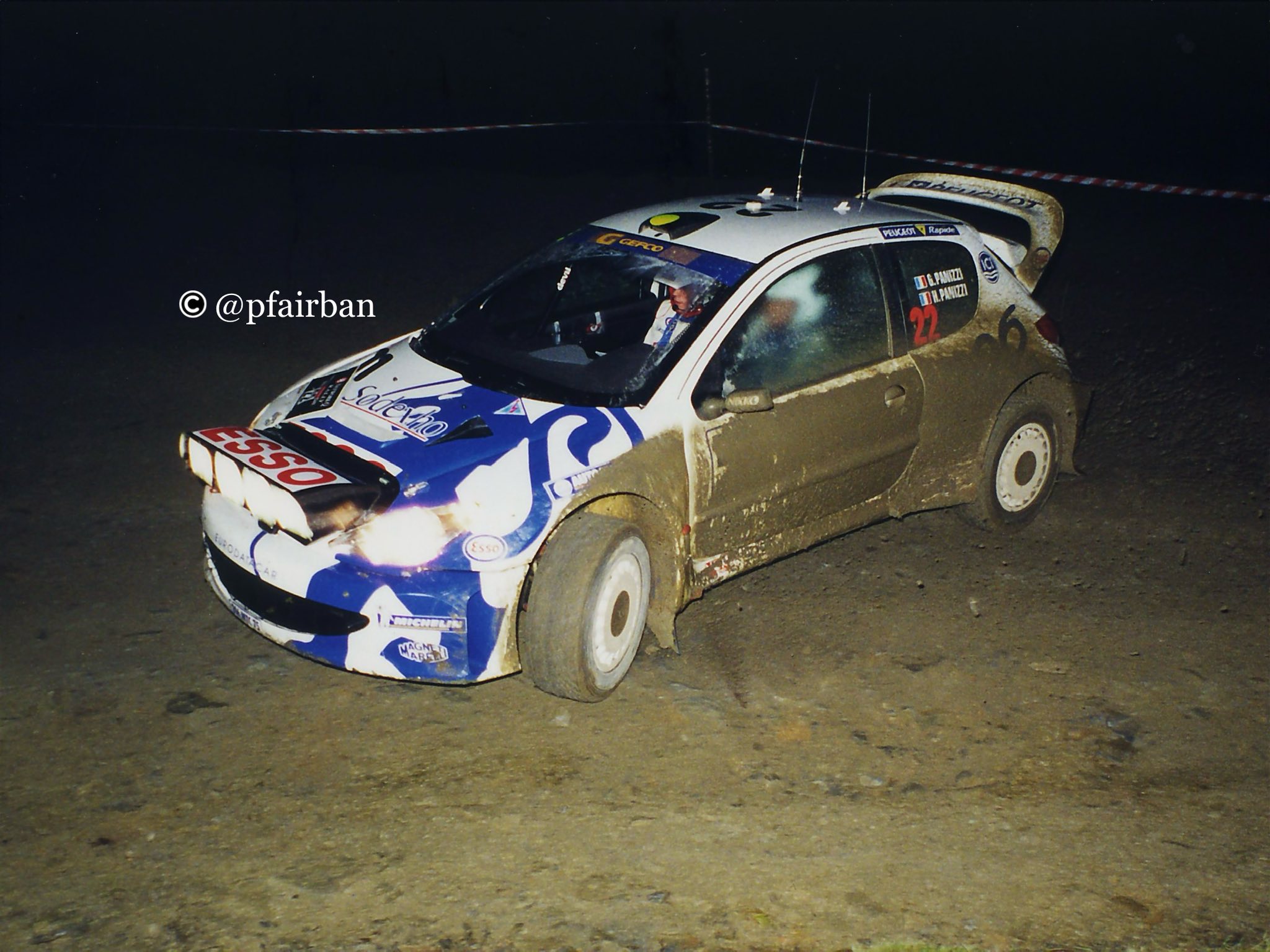 Tour de Corse Rallye 2001 G.Panizzi / H.Panizzi Peugeot 206 WRC 