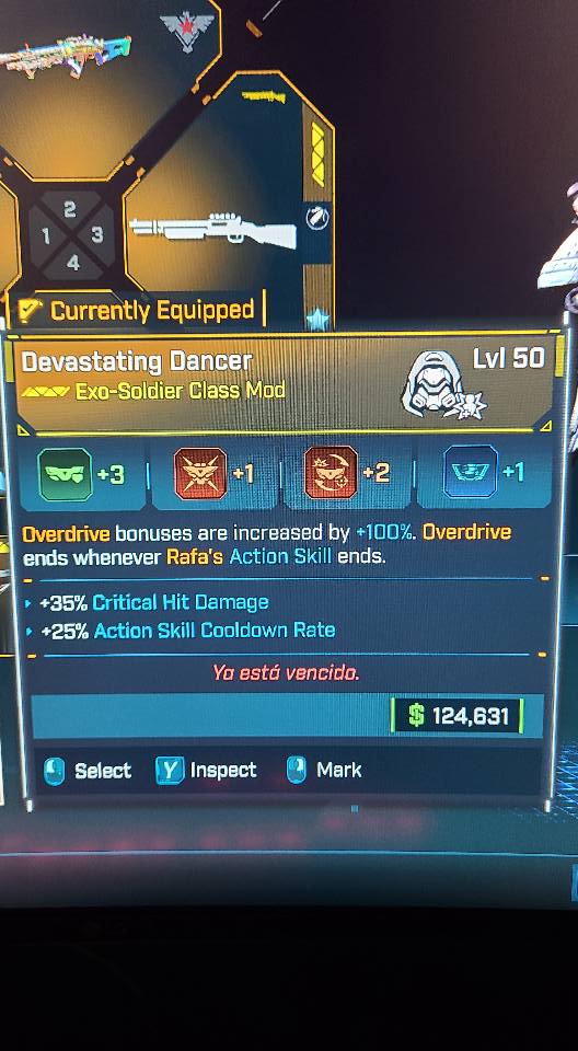Compte Borderlands 4 Moddé | Personnage Rafa Exosoldat LVL 50 | Items Moddés Difficulté Facile