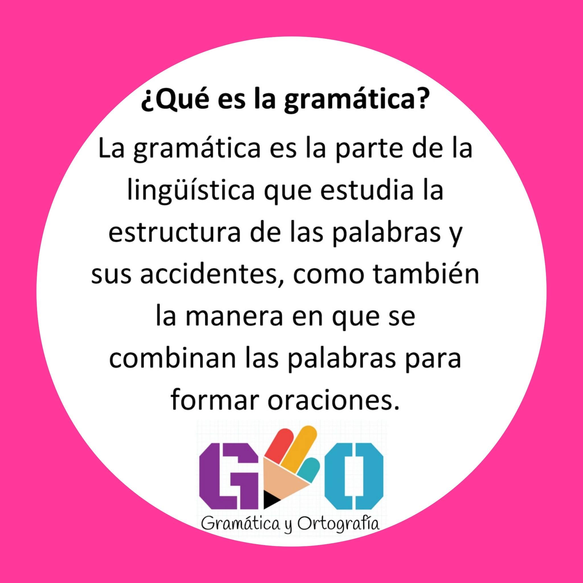 ¿Qué es la gramática? - Gramática y Ortografía