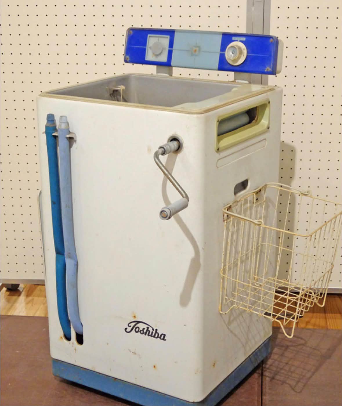 手動】💦脱水バー付き洗濯機💦服を一枚一枚絞り〼グルグル回して絞り〼