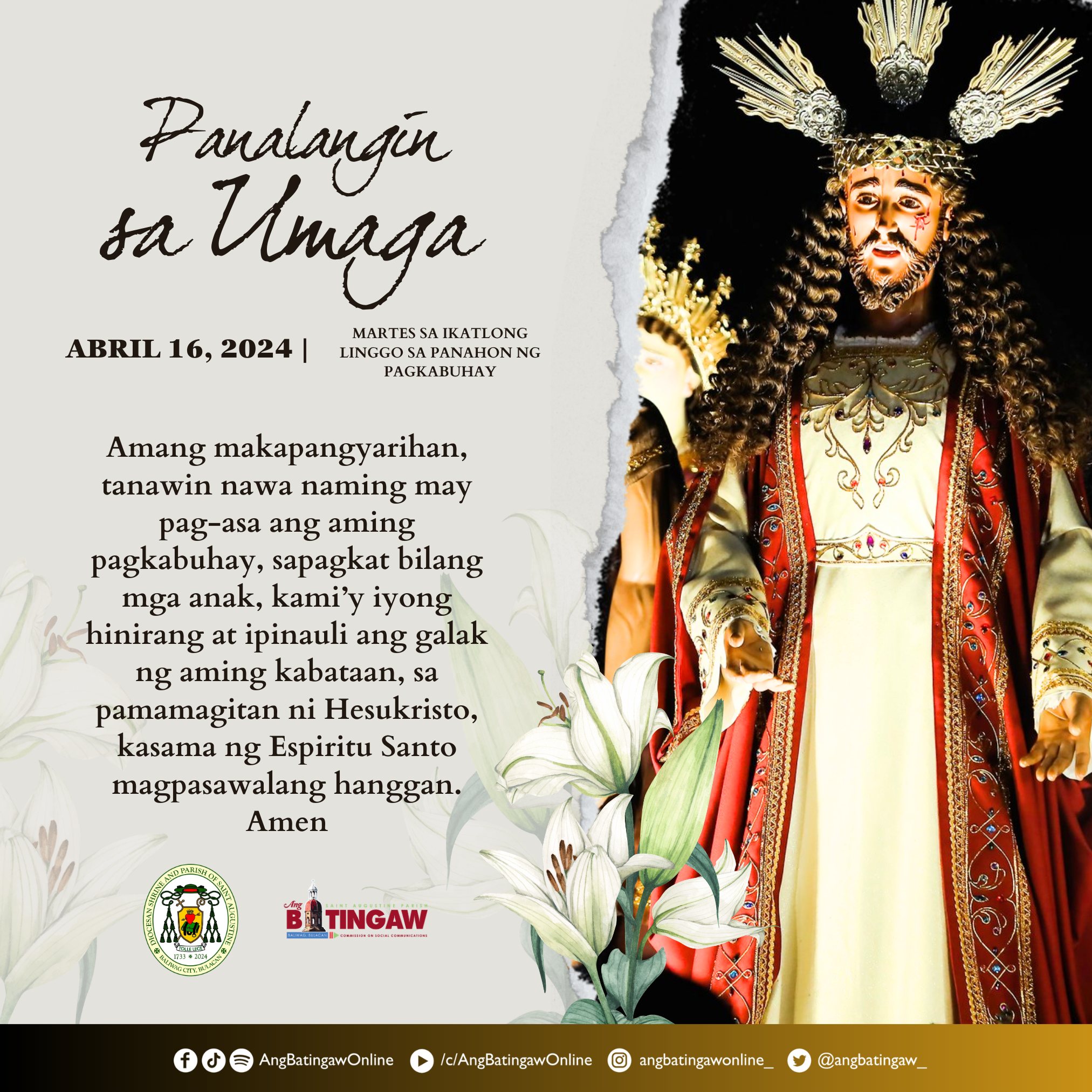 PA... - Ang Batingaw - Saint Augustine Parish Baliwag, Bulacan | Facebook