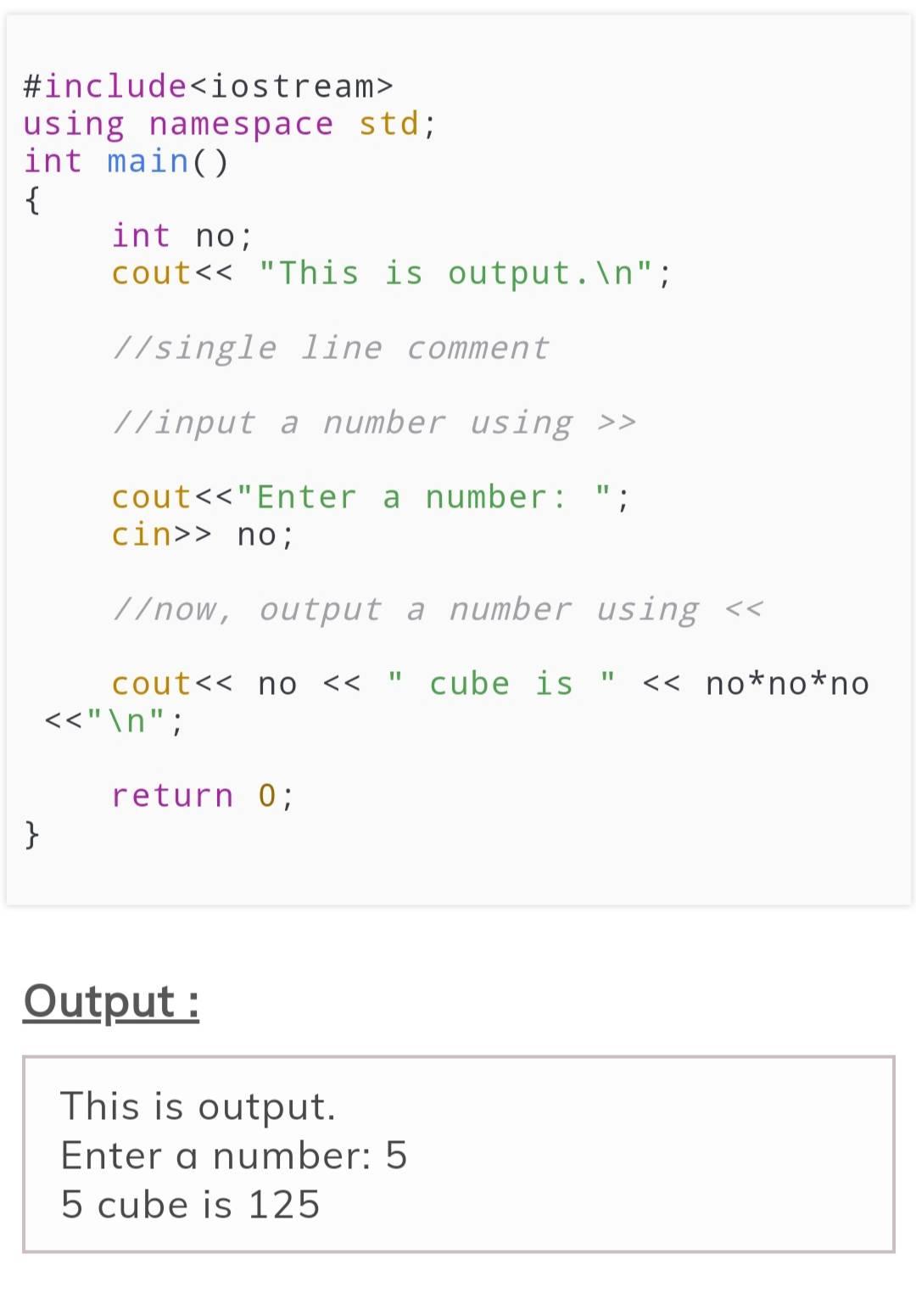 Let's start with a short sample C++... - تقنية معلومات It | Facebook