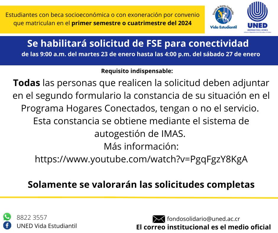 Atención... - Universidad Estatal a Distancia de Costa Rica