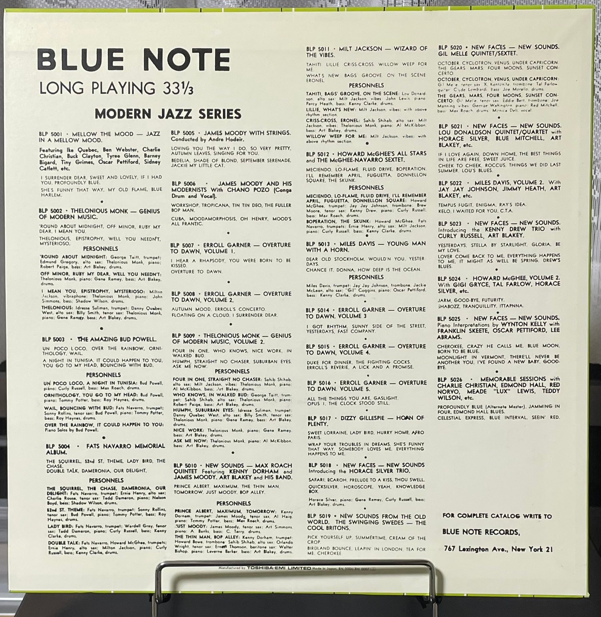 洋楽 1953 orig Howard McGhee Vol. 2 Blue Note Howard McGhee - Blue