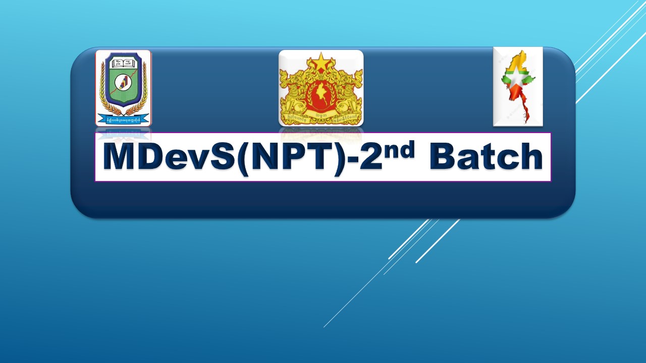MDevS-NPT-2nd batch