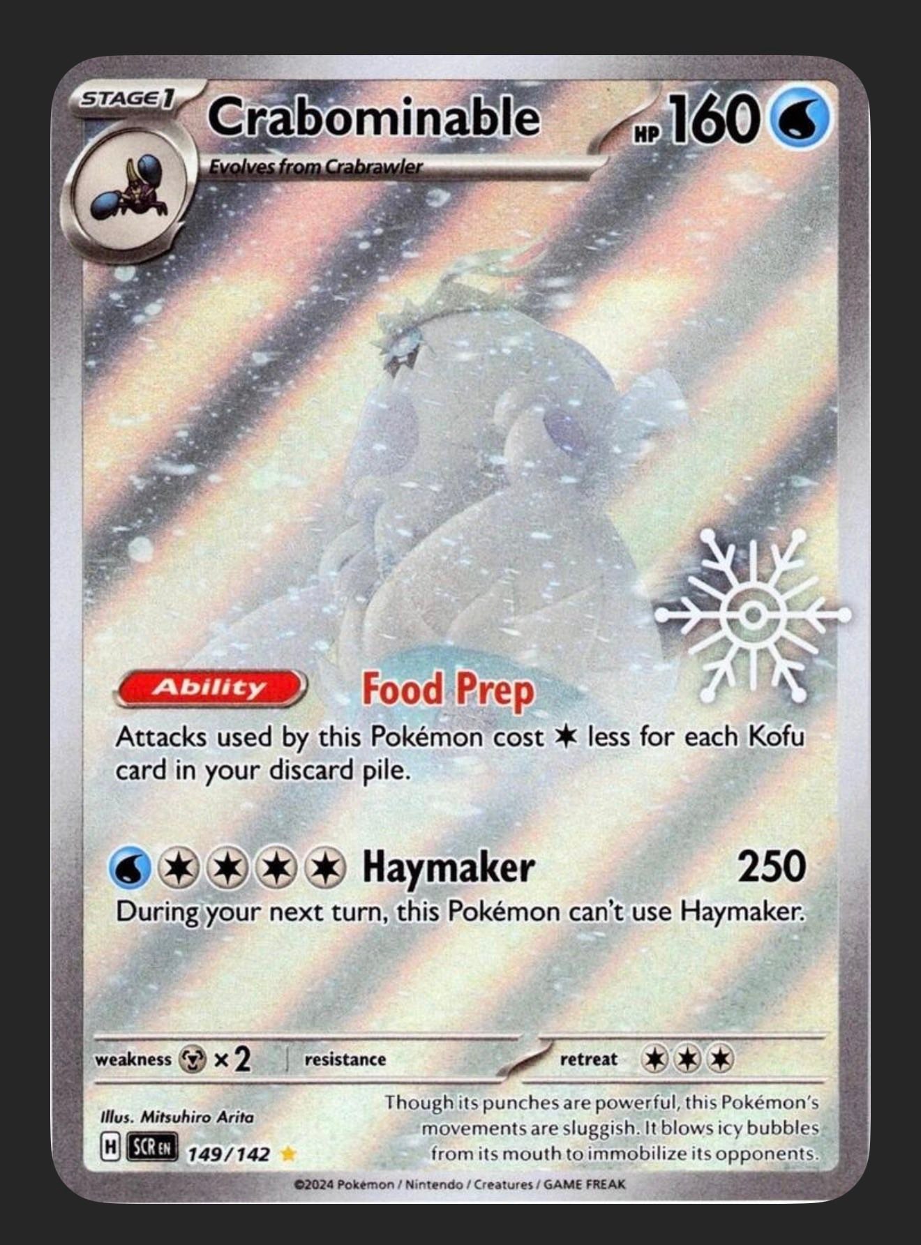 polar bear pokemon card Beartic 114/086  MadHouse Collectibles Beartic (027/108) - SV3 Ruler