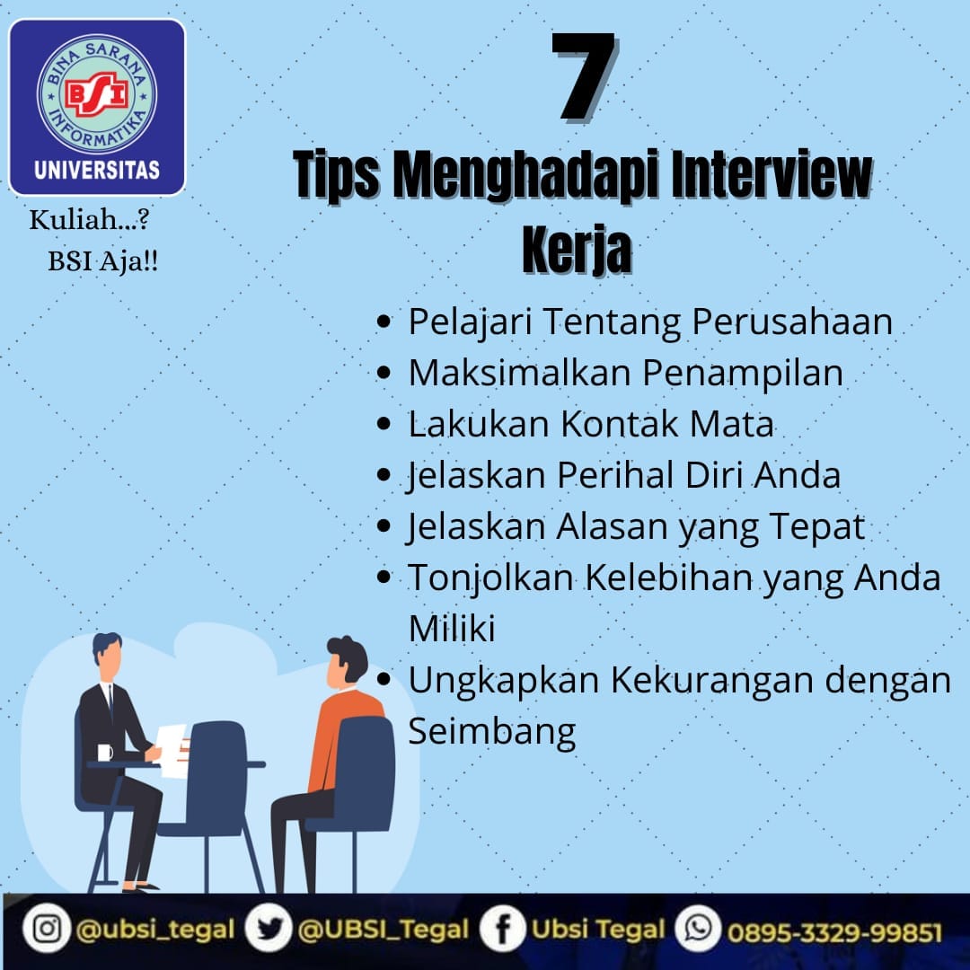 BSI - Berikut 7 cara menghadapi interview kerja yang perlu Anda ketahui ...
