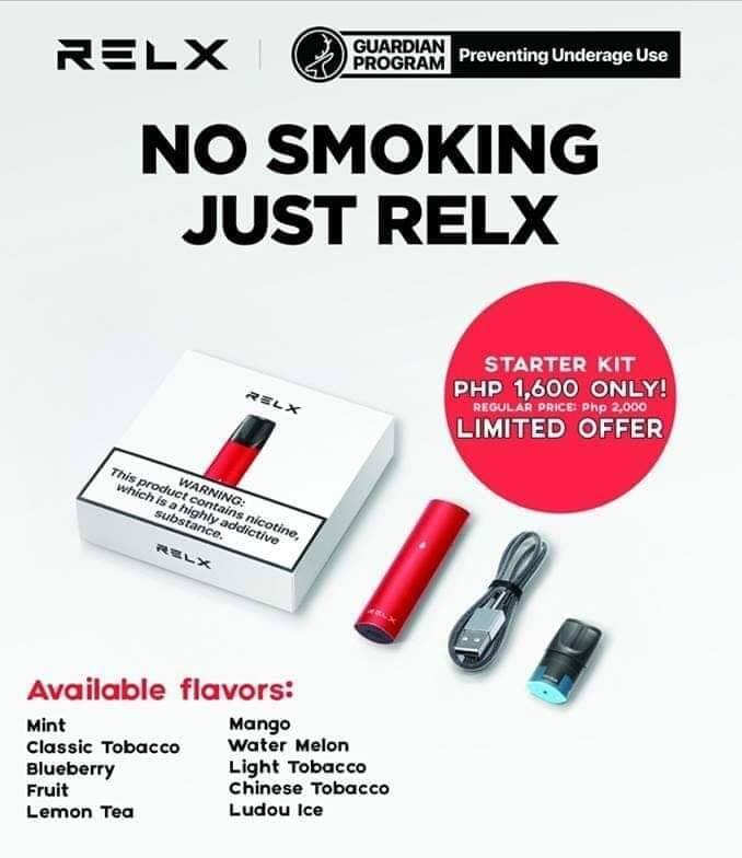 how many cigarettes in a relx pod Quit Smoking for good with e-cigarette! Now available for pre-order! RELX E-CIGARETTES Starter kit with 1 free 1600 intro price 2k regular price With different flavours of your choice 🍉🍋🍇🍋🌿❄️ Flavor:Pineapple Apple Pear Cozinha Dicas: Panela de Blue Razz