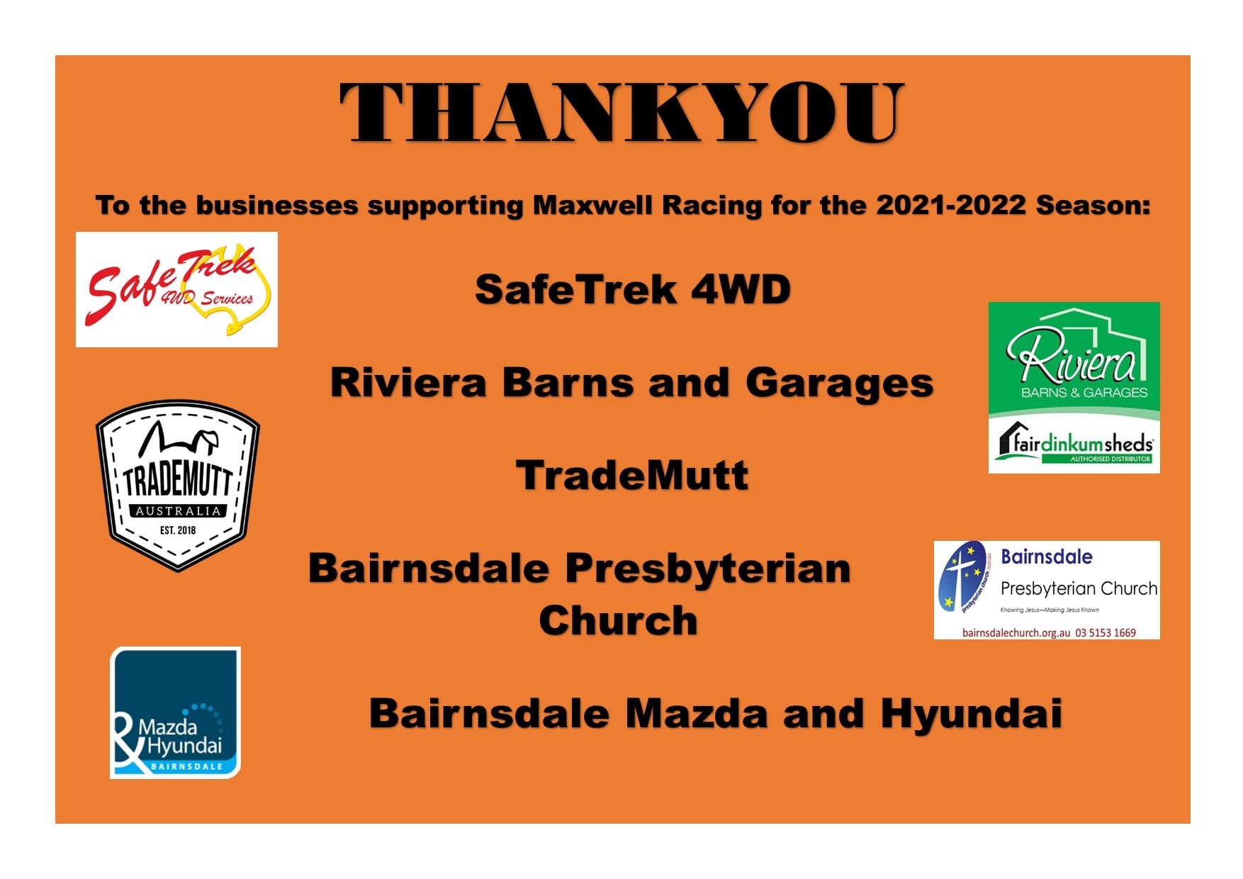 Maxwell Racing | Bairnsdale VIC