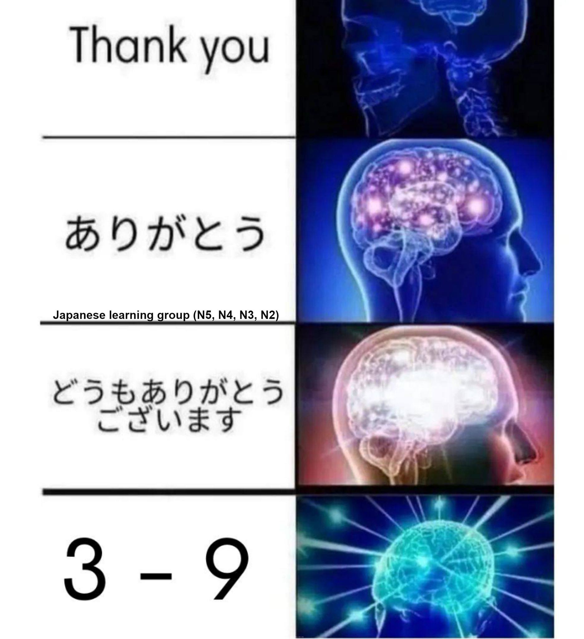 Pronunciation of thank you in Japanese language