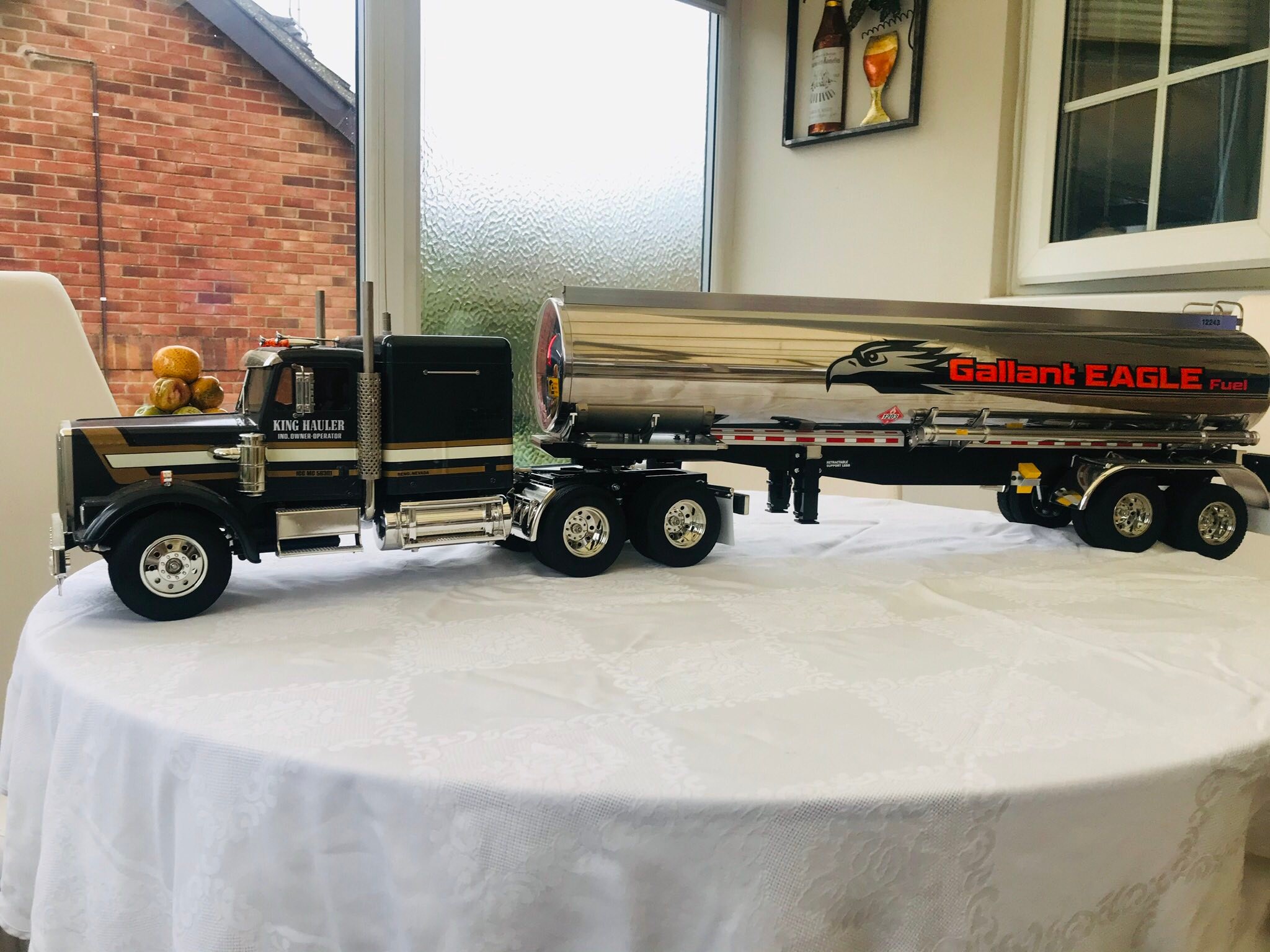 Still for sale Tamiya King Hauler , fuel tanker trailer £450