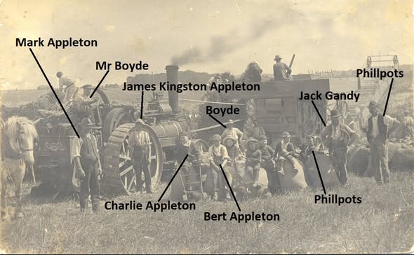 Historic Hampshire In Old Photographs | This Threshing picture is ...