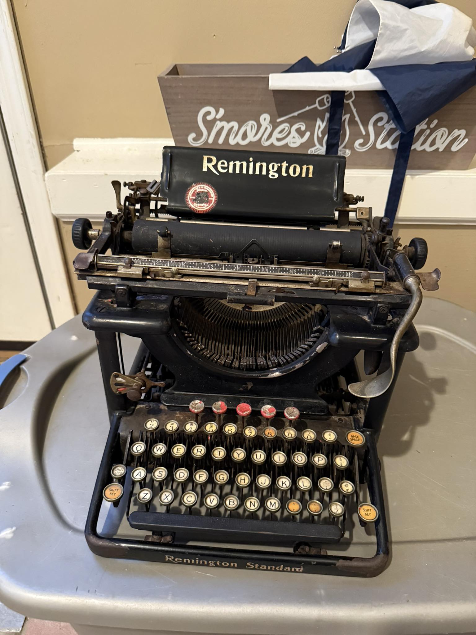 Typewriter model and serial number information