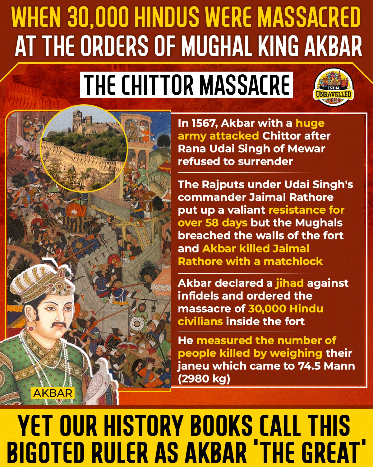 The real face of Mughal king Akbar, the... - India Unravelled
