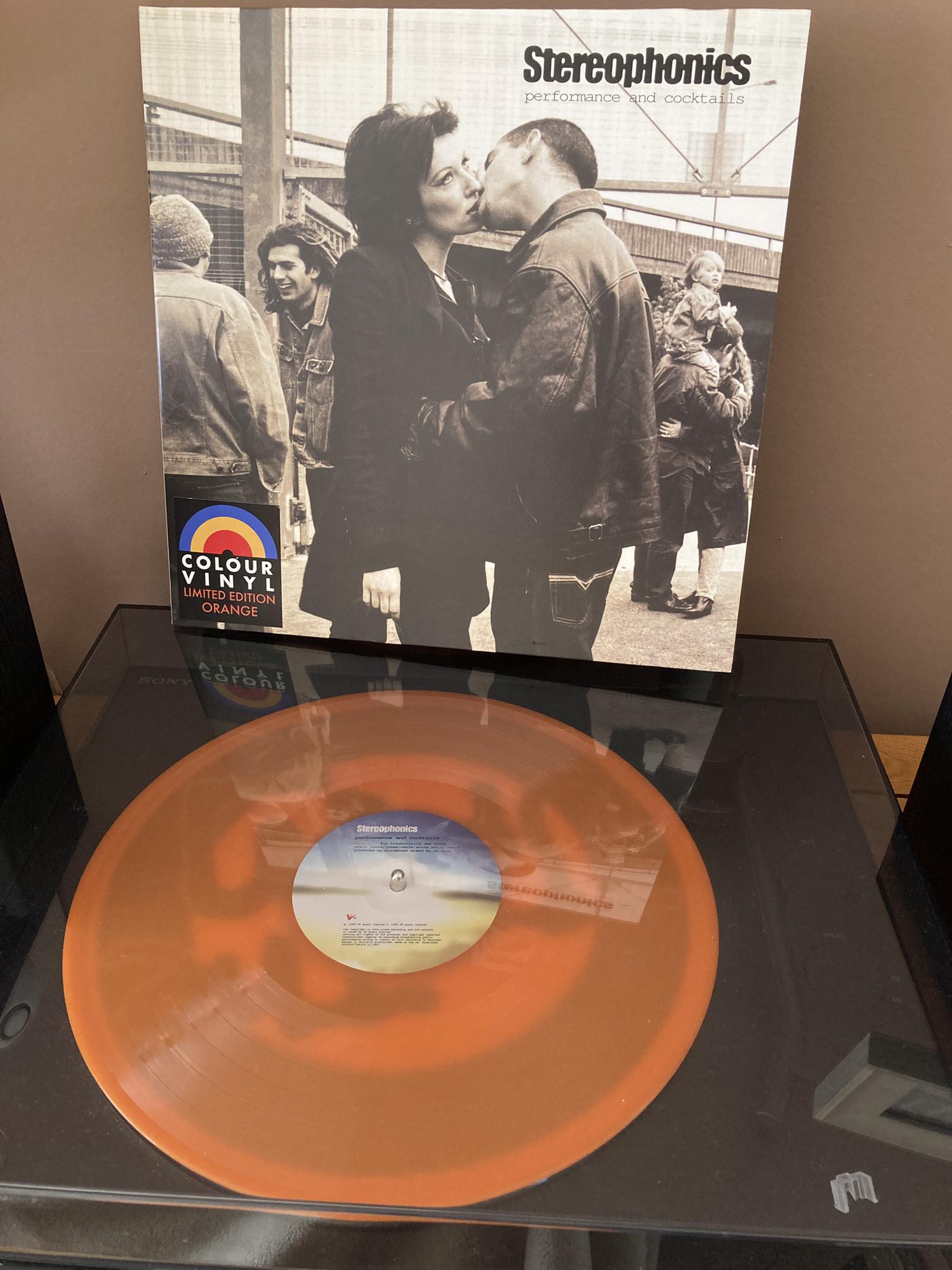 Stereophonics performance and cocktails limited edition orange vinyl