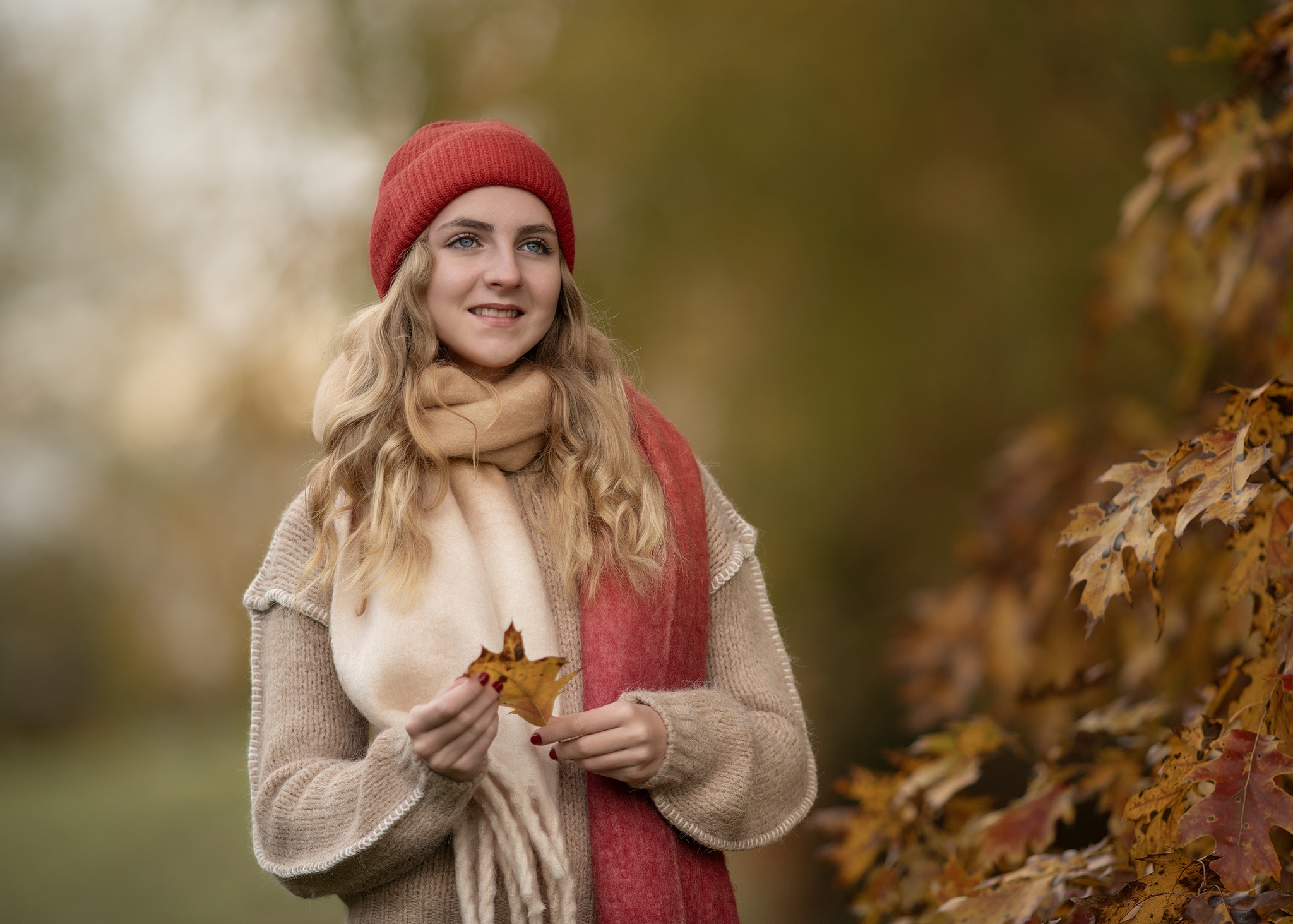 A Fall Portrait Natural light Nikon 750 + 200mm f2 ais nikkor